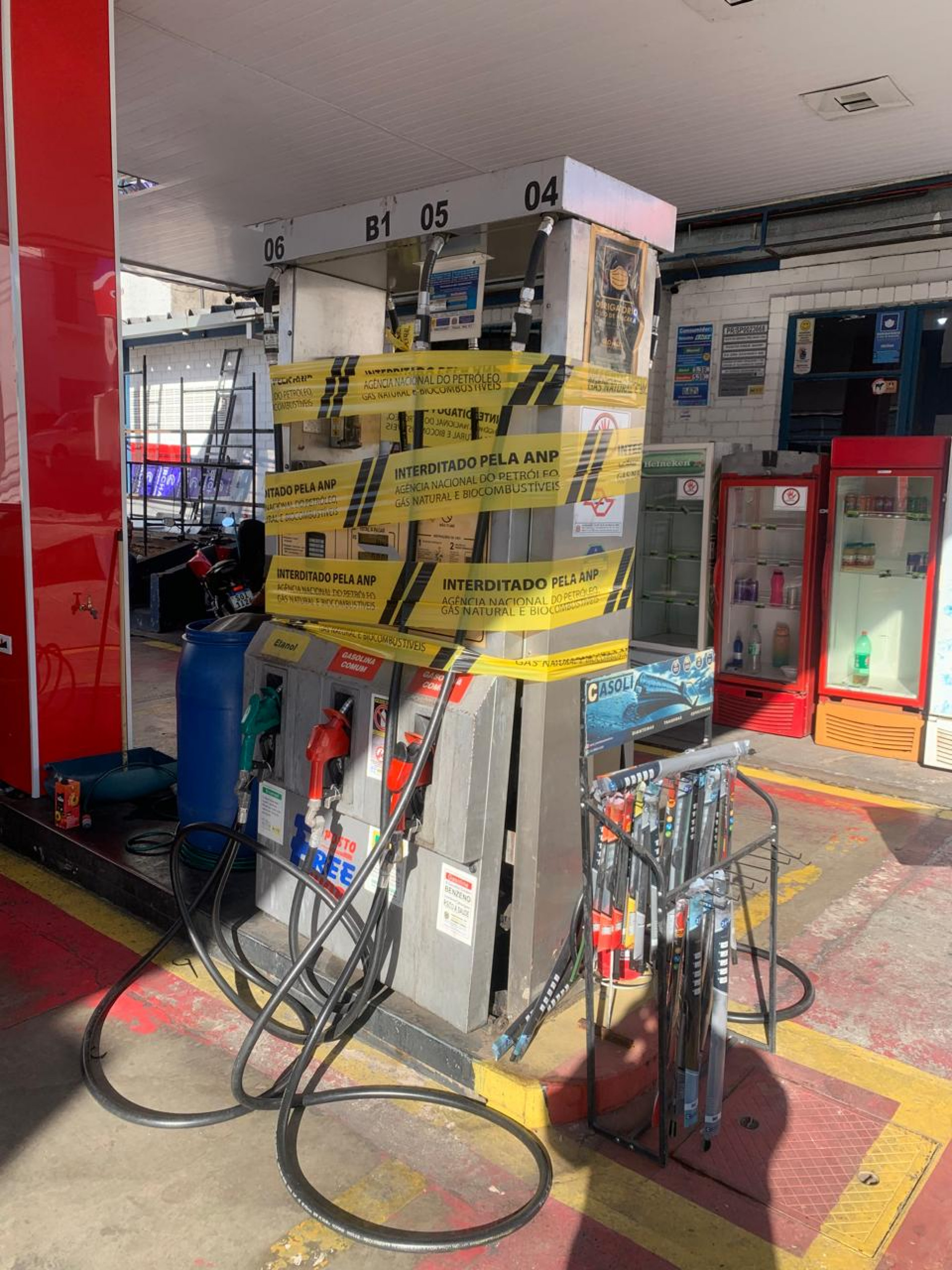 A ação contou com o apoio da Agência Nacional do Petróleo (ANP), do Instituto de Pesos e Medidas (Ipem) e do Instituto de Criminalística (IC)