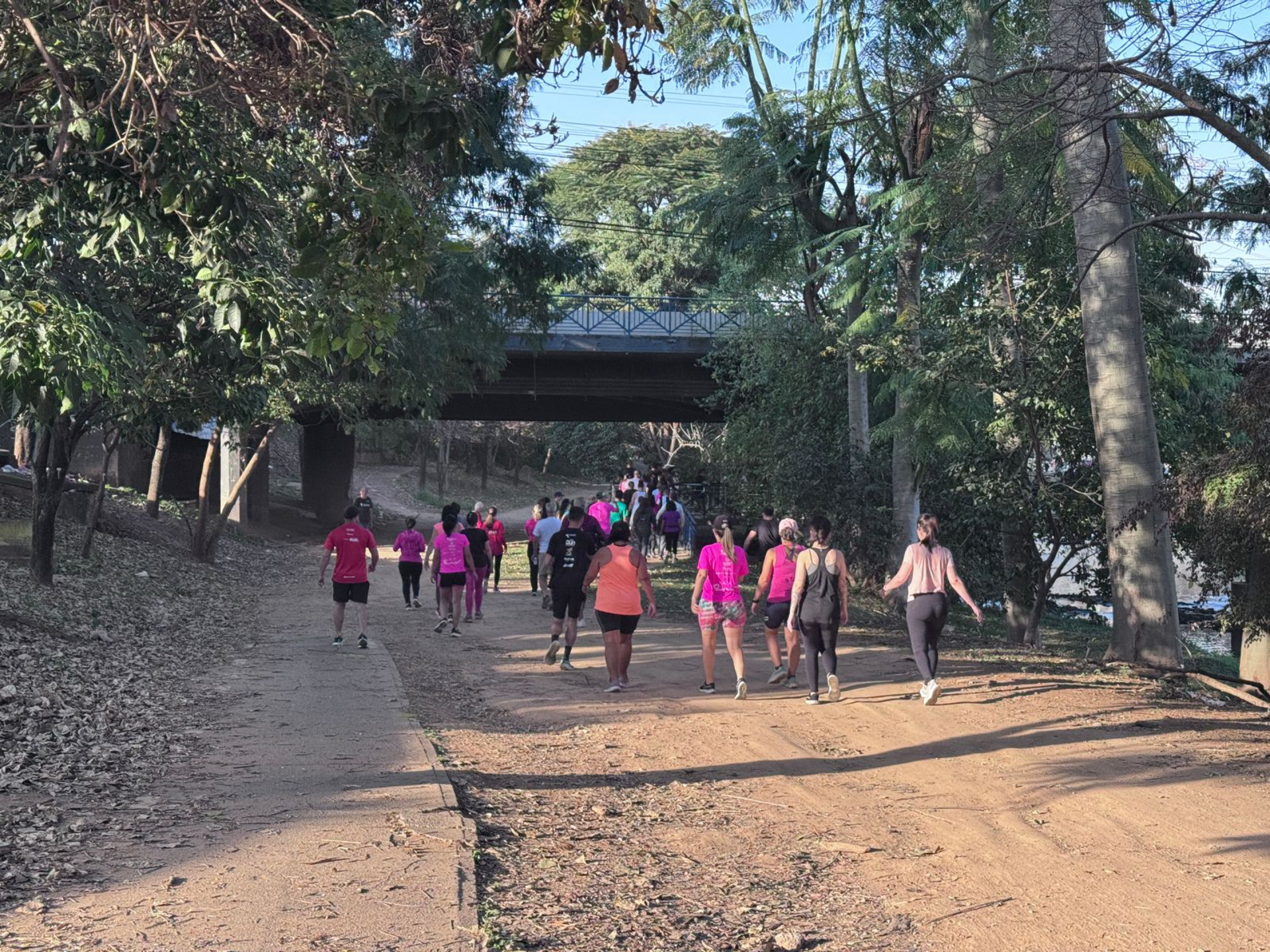Antes de vestir a camiseta e encarar a Corrida Pink do Bem Ossel Assistência marcada para 26 de outubro no Parque da Águas, a organização do evento promoveu neste domingo (24), o Treinão Solidário