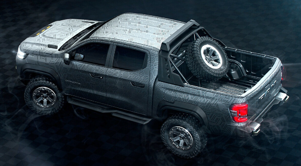 Estilo das demais picapes, como capô alto, grade dianteira avantajada e faróis retangulares, 
serão mantidos
