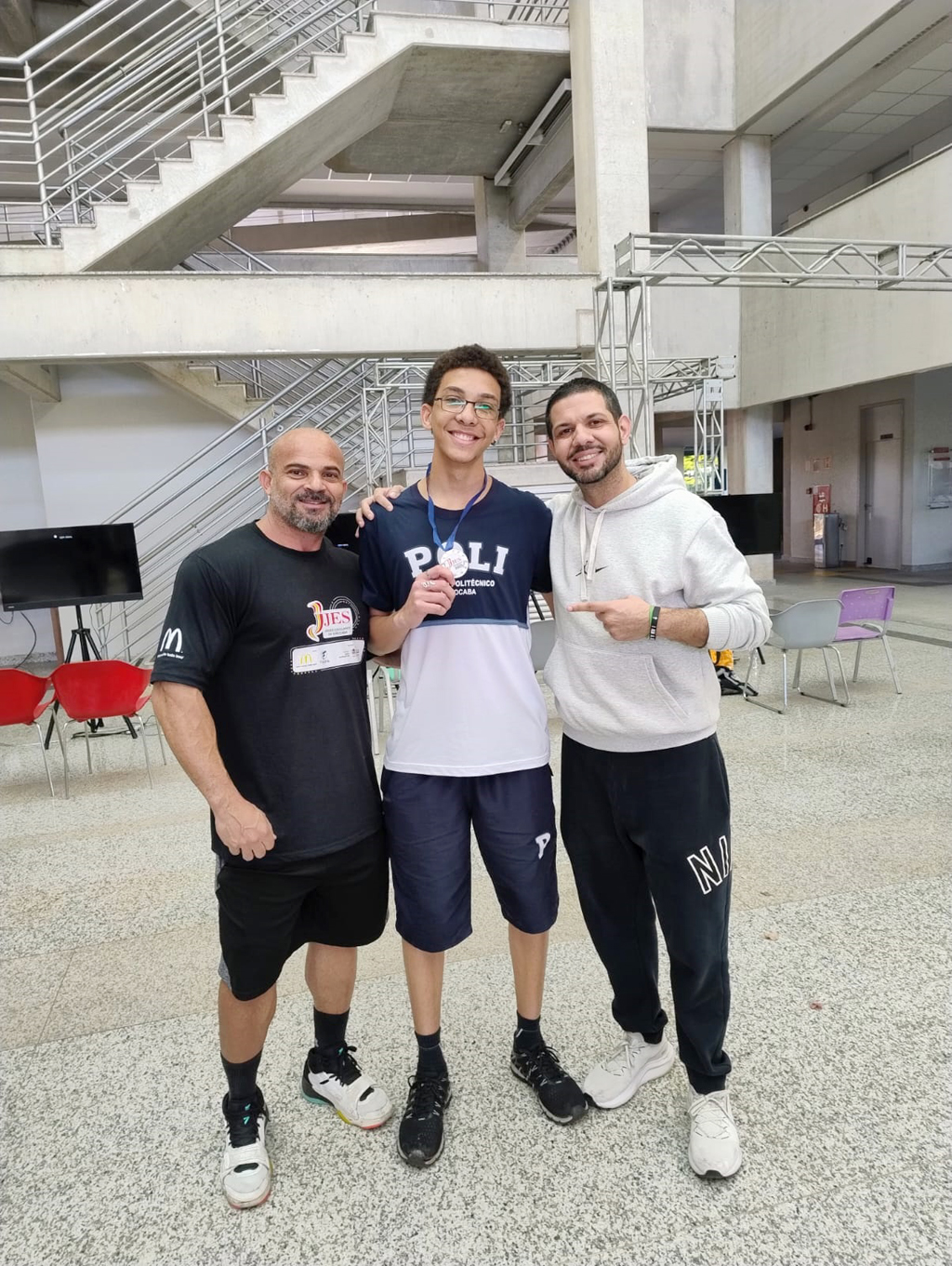 Ivan Assumpção, Matheus (1º no Just Dance) e Arthur
