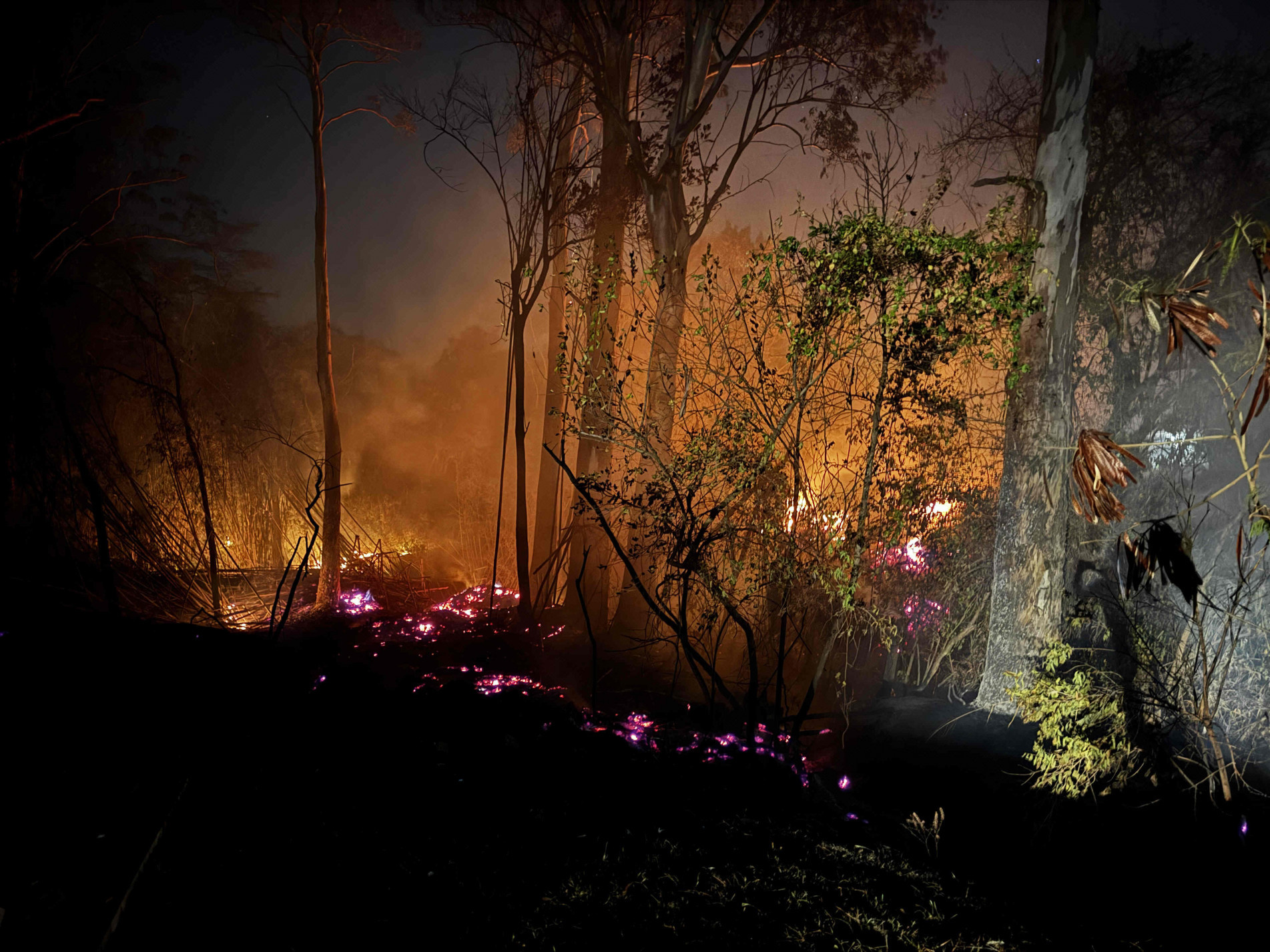 Incêndio na estrada municipal Augusto Zanoni, na última quinta-feira (12), em Itu