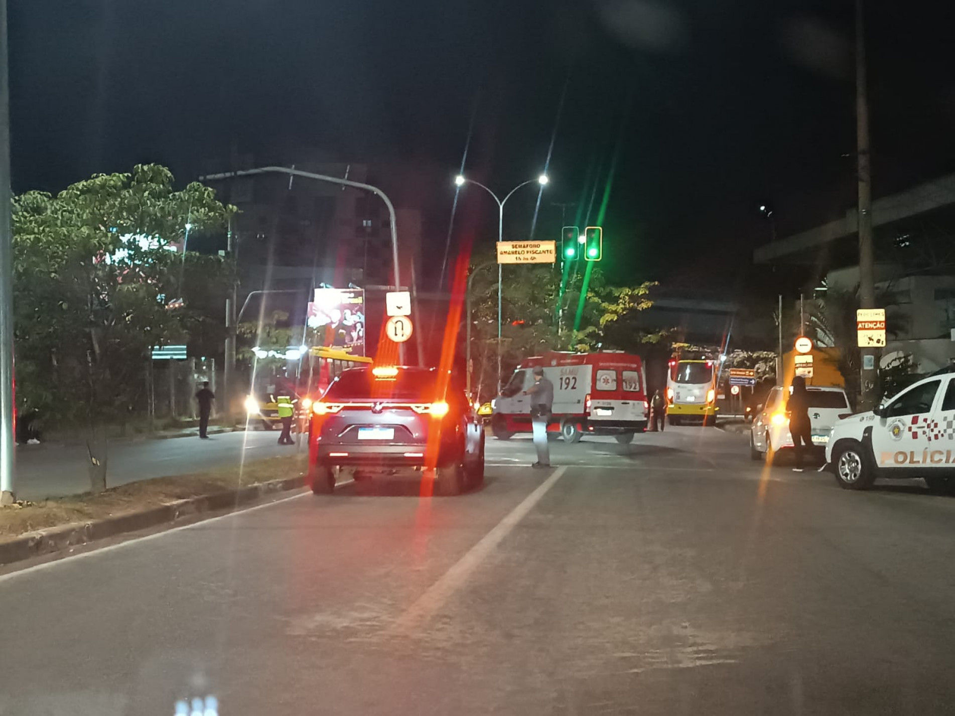 A ocorrência foi atendida pelo Samu