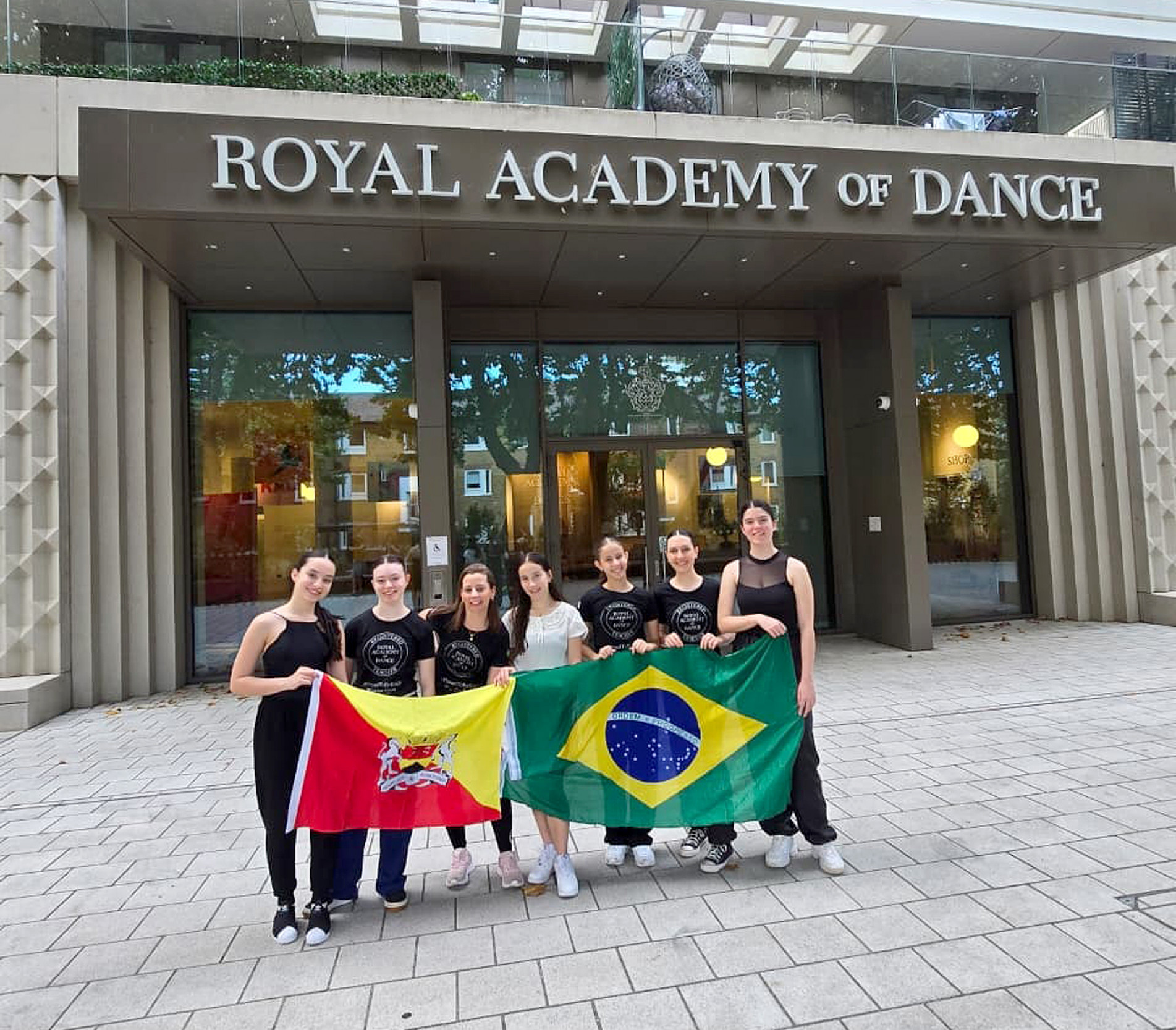 Alunas marcaram presença em Londres 
