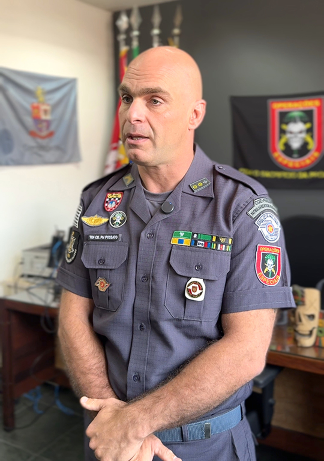 Tenente-coronel Ronaldo Possato, novo comandante do 7º BPM/I
