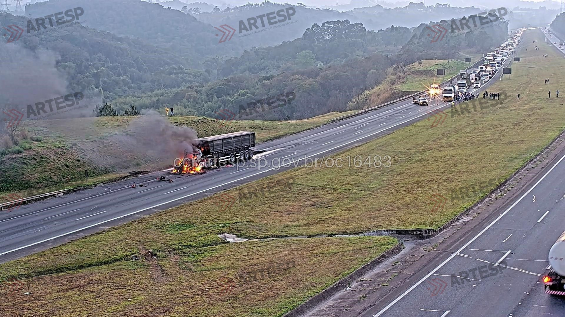 Acidente ocorreu no quilômetro 68