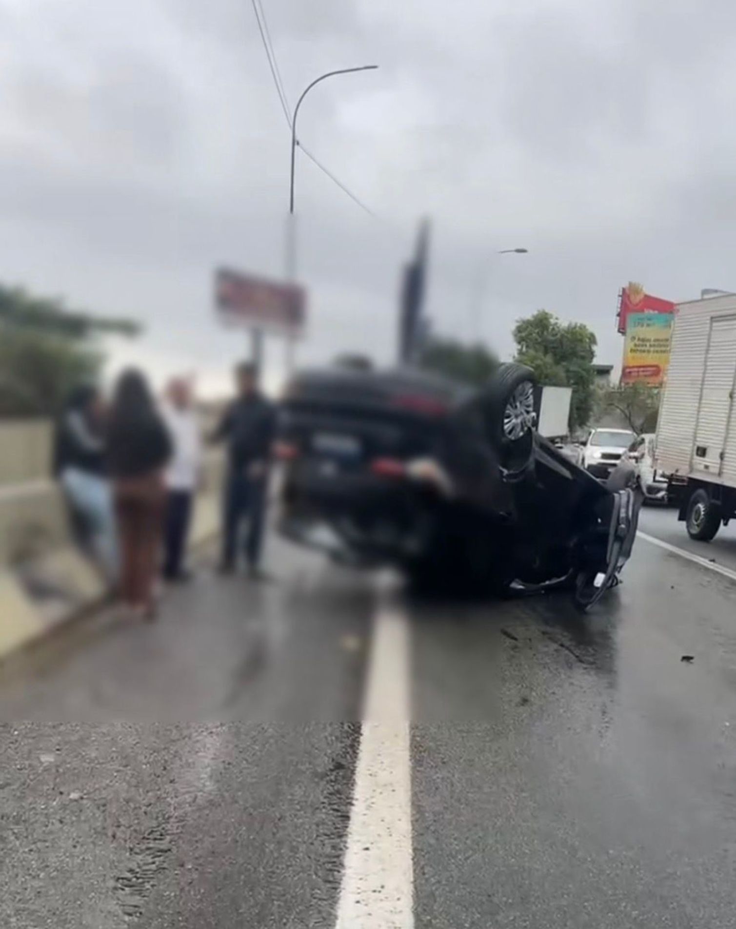 Acidente aconteceu na manhã de hoje (22), por volta das 9h50