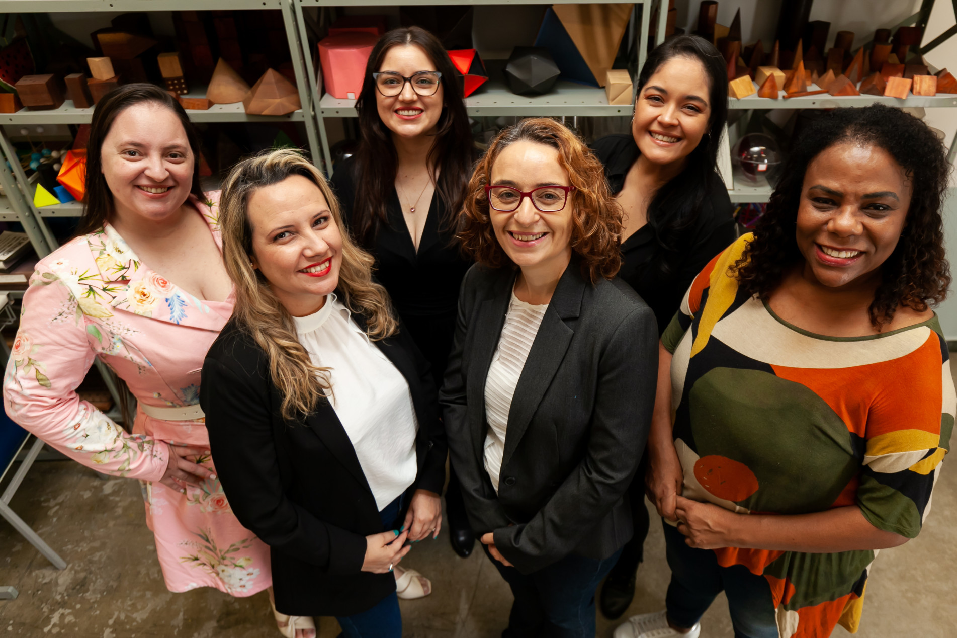 Da esquerda para a direita, as participantes do projeto: Patricia Moreno, Juliana H. Vianna, Carolina Zenero, Ana L. Losano, Bruna C. Amaral e Joana D’Arc de Almeida