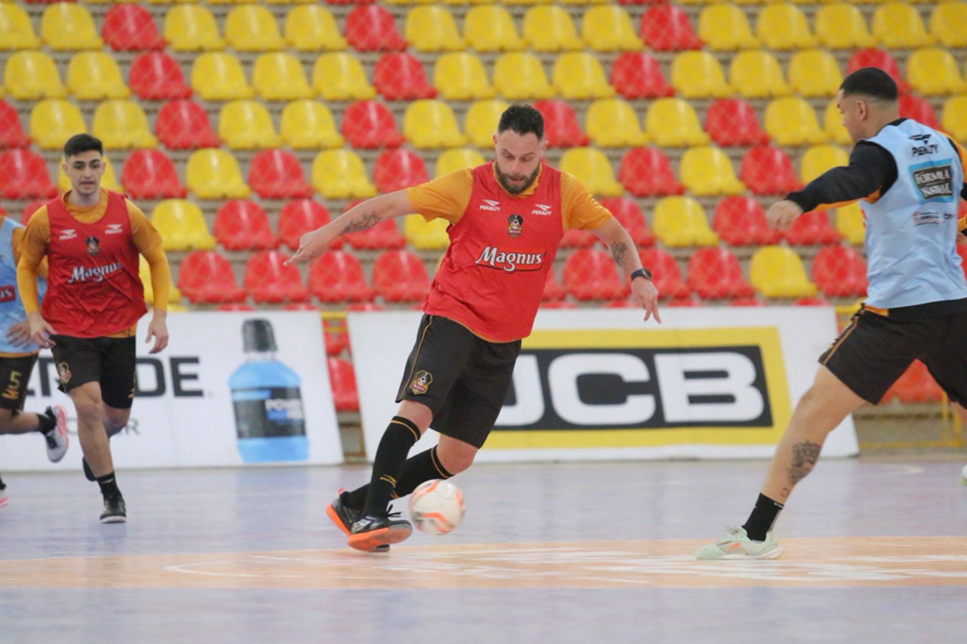 Rodrigo Capita durante treino: time sorocabano está preparado para um grande jogo