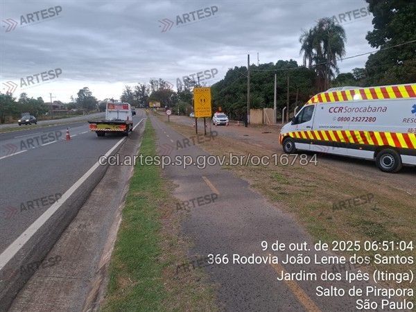 O corpo foi encontrado na altura do quilômetro 112