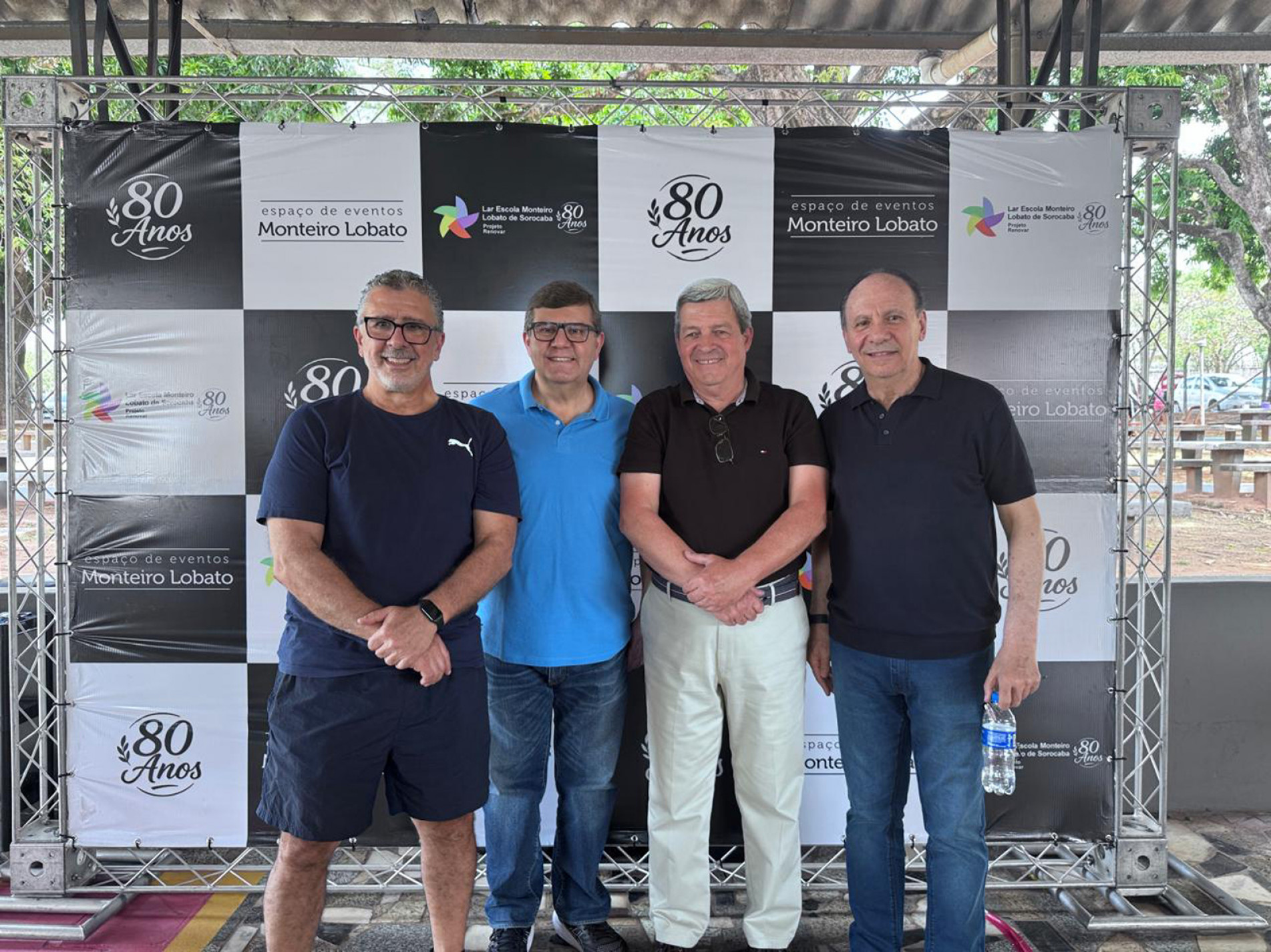 Os diretores da instituição: José Murilo Marinho Mauad, José Belini Neto,
Luiz Henrique Alves (presidente do Monteiro Lobato) e Alexandre Latuf