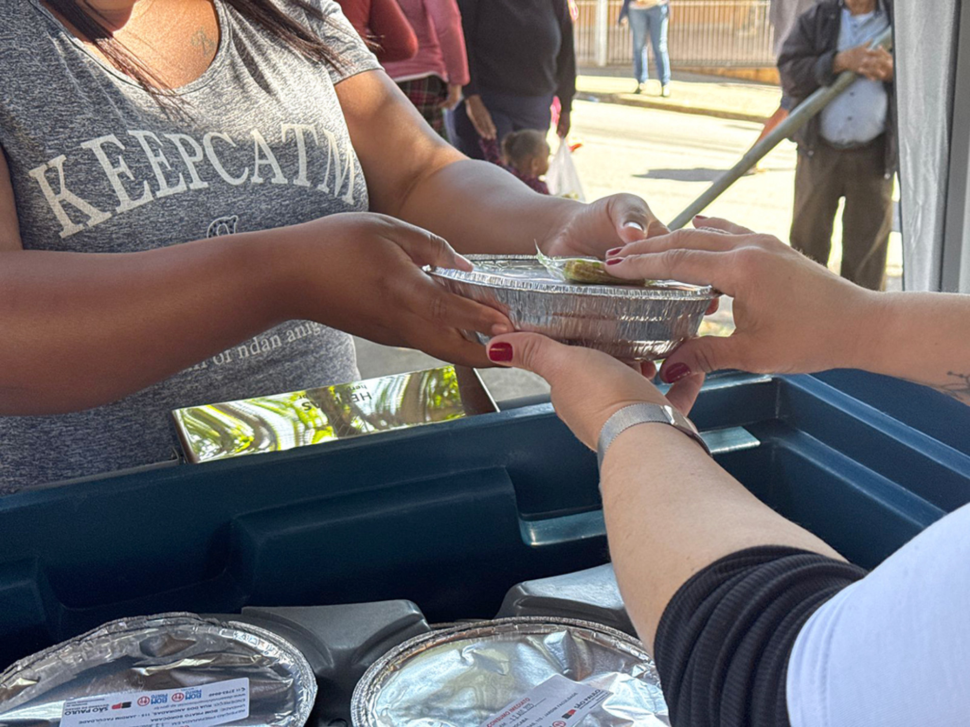 No Bom Prato, há relatos de pessoas que não conseguem se alimentar todos os dias
