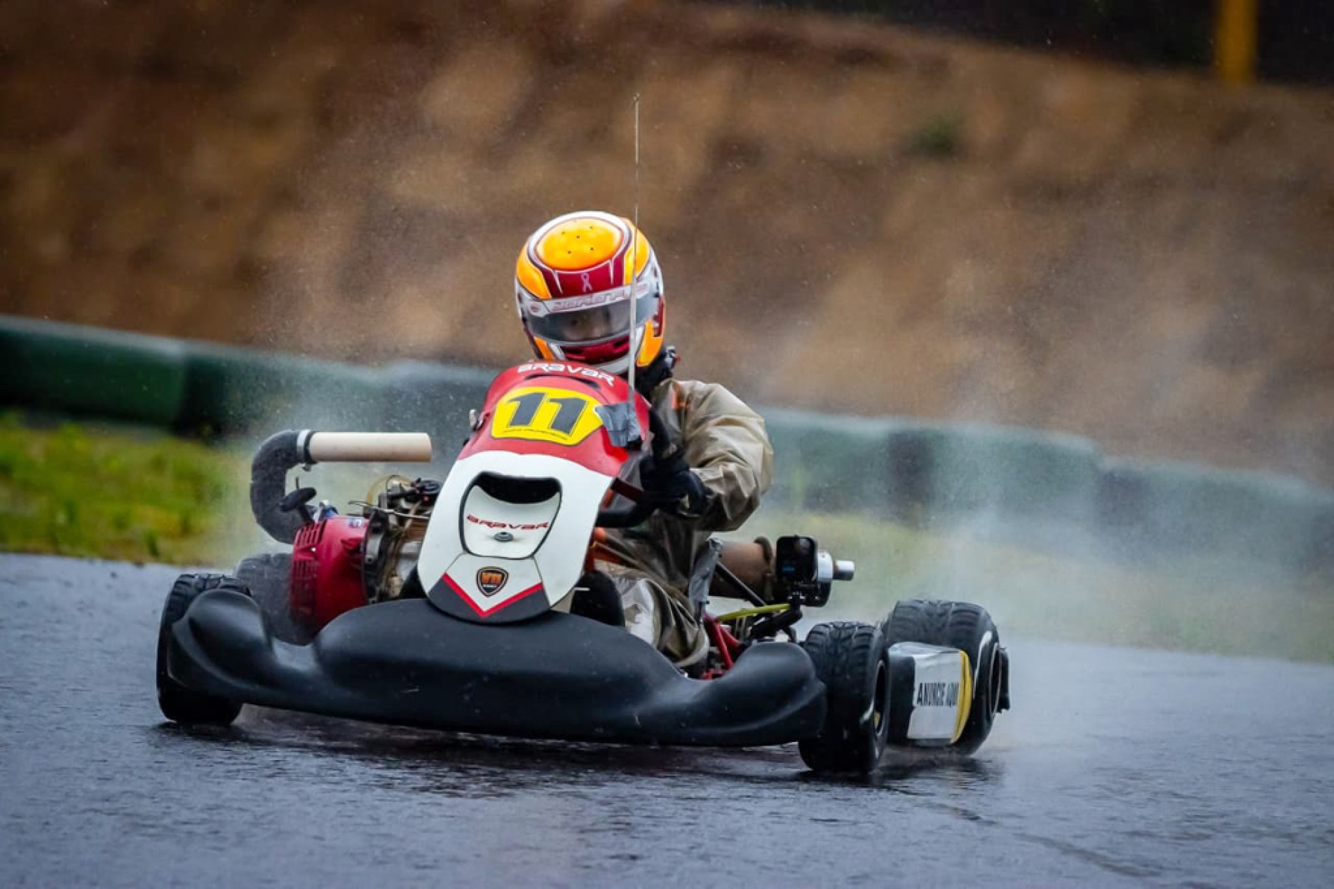 João Francisco durante etapa disputada, no fim de semana, na V11 Arena, em Arujá
