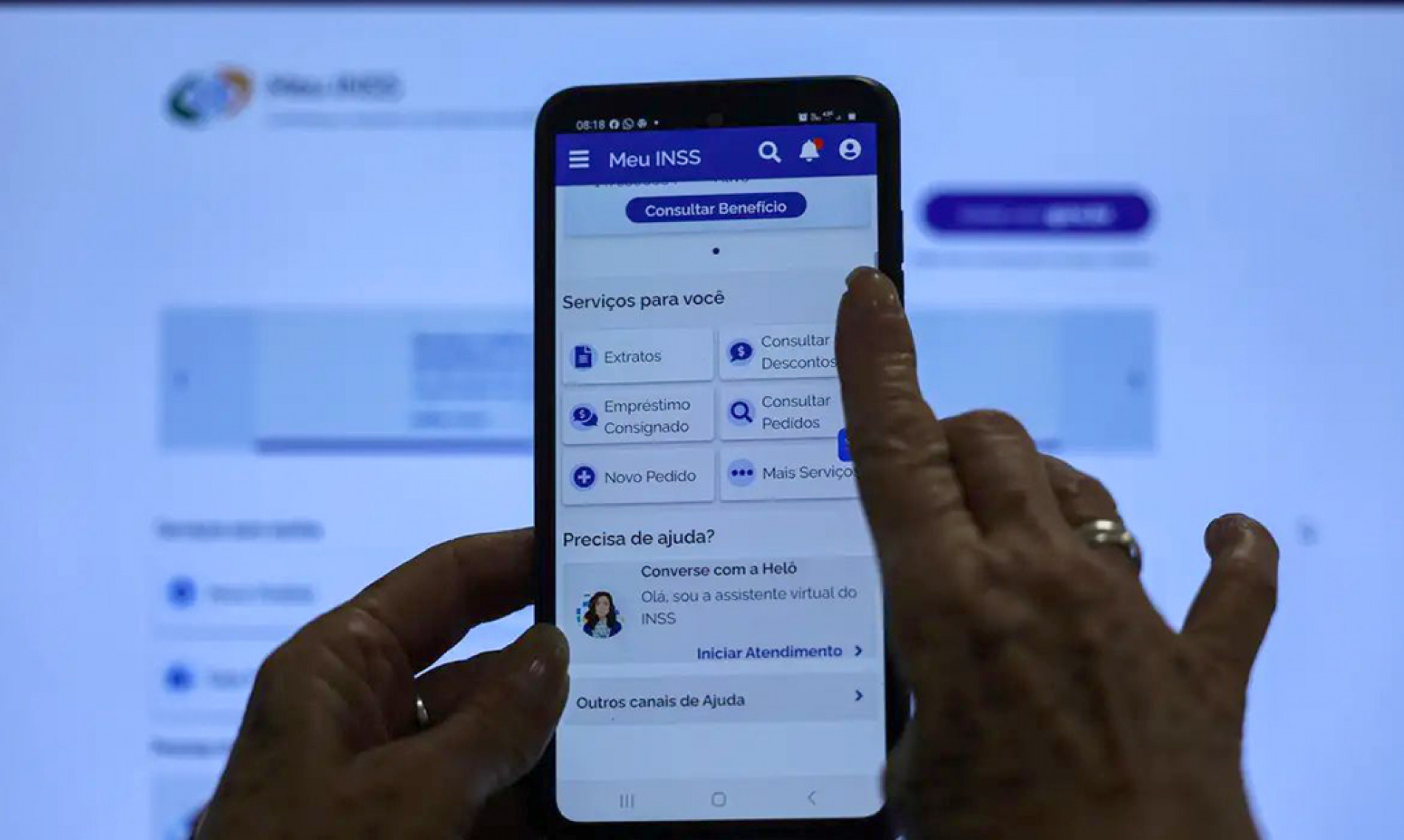 Notificações foram feitas por aplicativo ou extrato bancário
