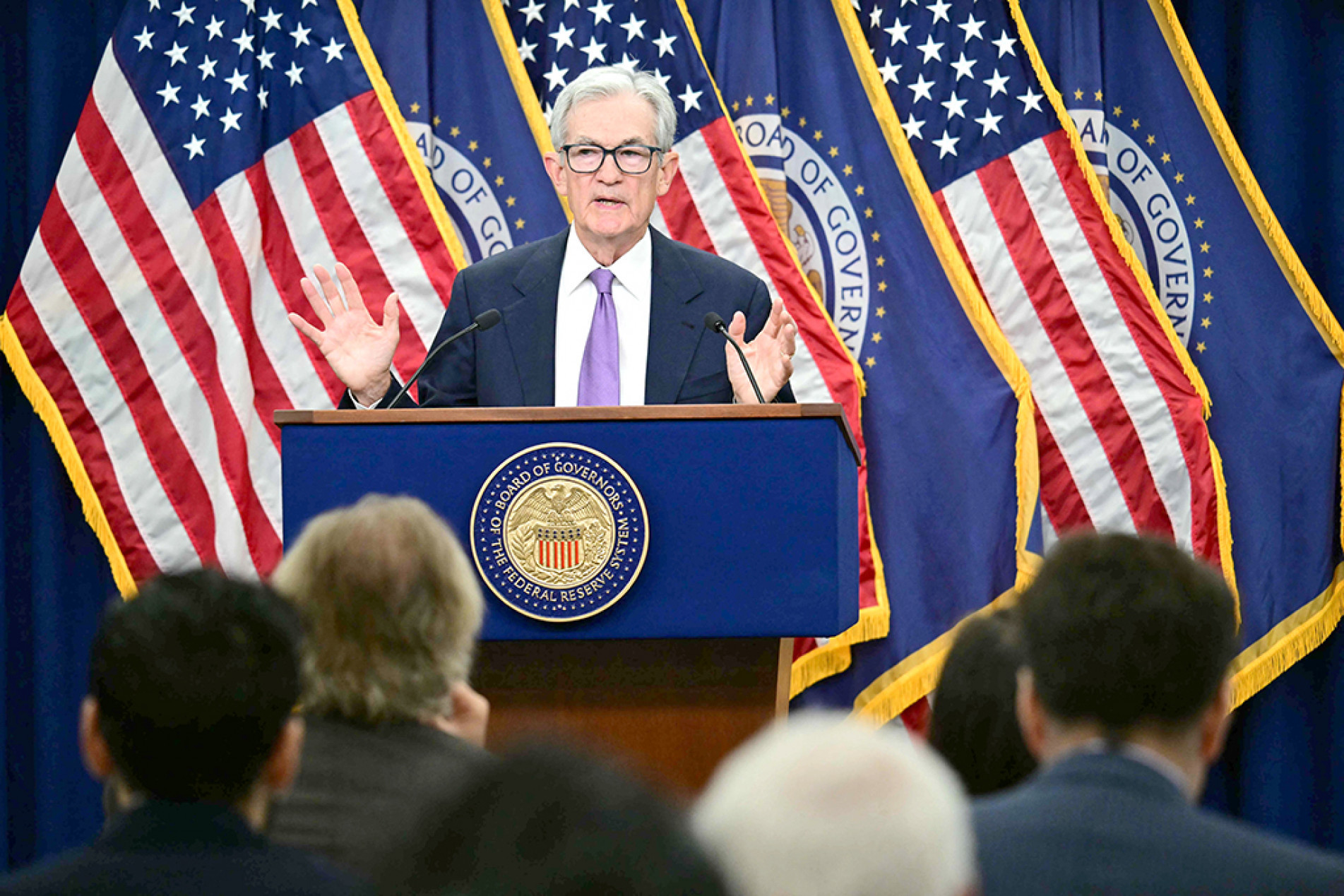 Jerome Powell falou sobre a redução em entrevista coletiva
