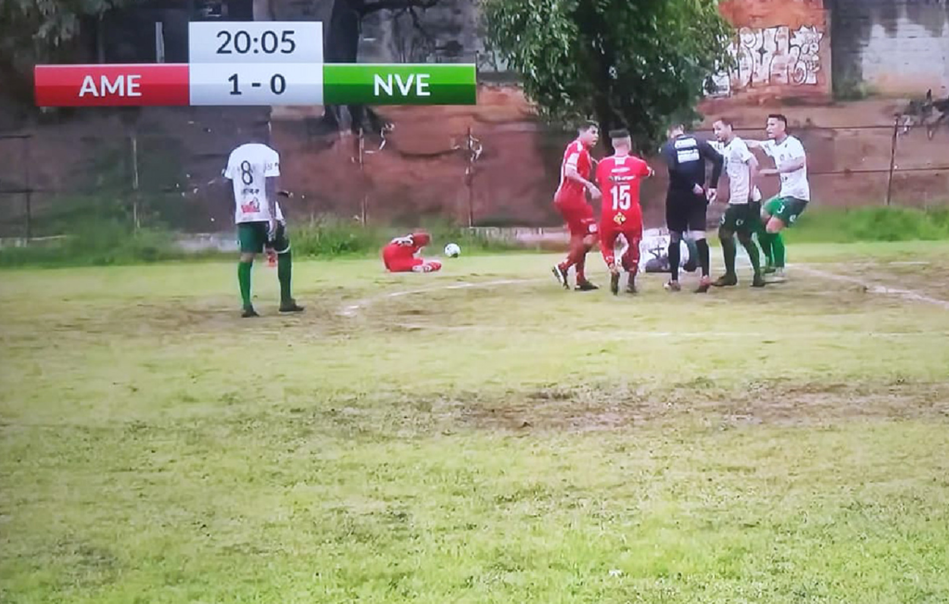 Confusão no futebol varzeano também teve xingamentos