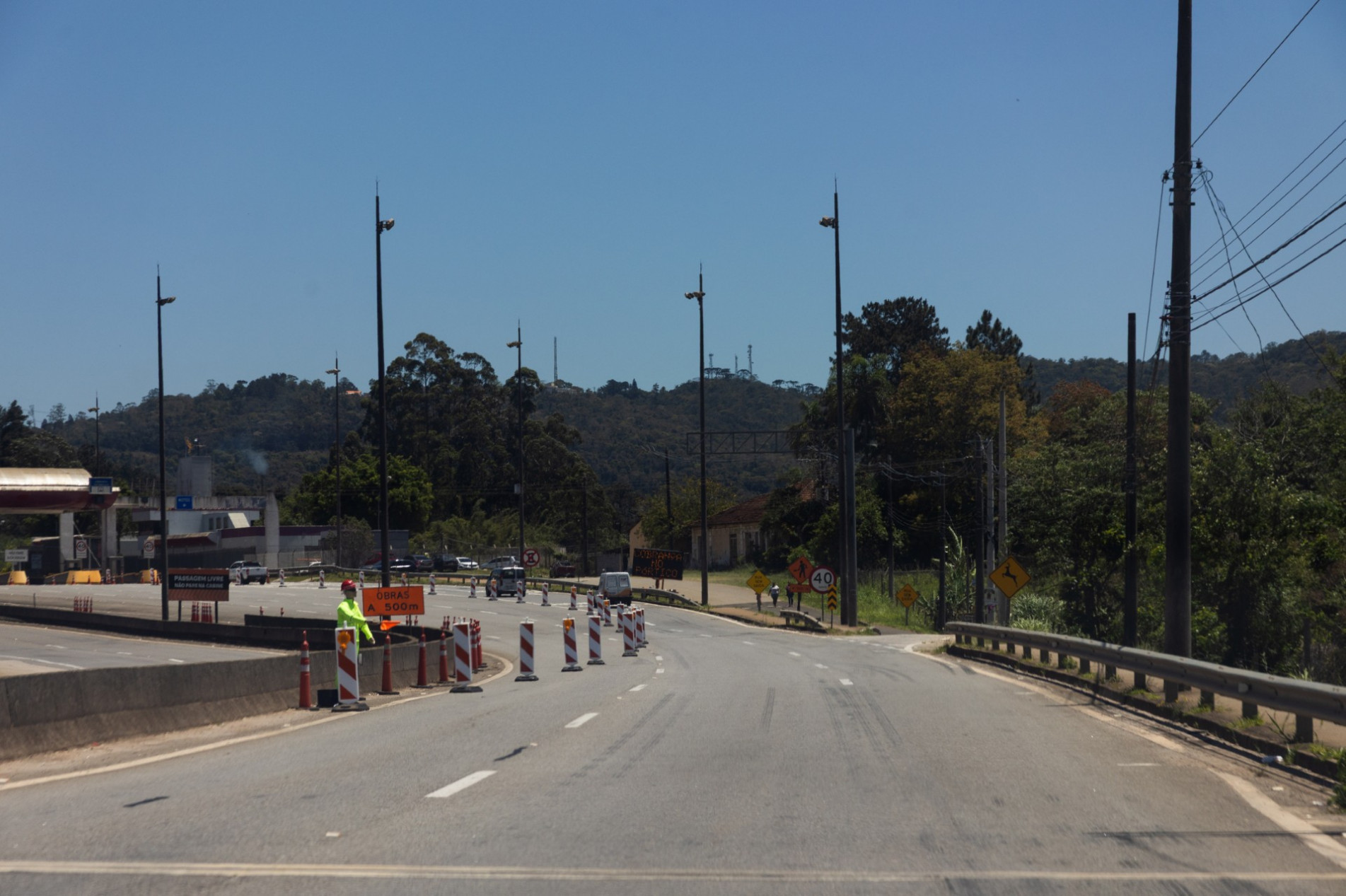 As obras nos trechos das rodovias podem causar transtorno