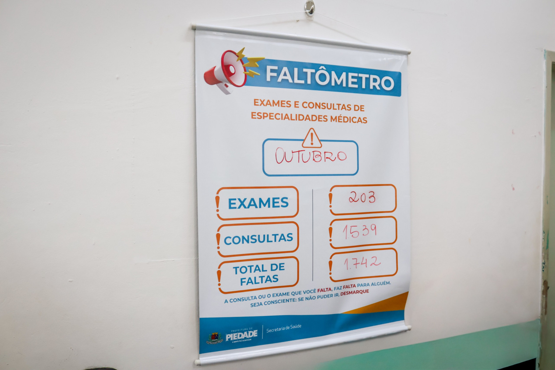 Ausências preocupam a Secretaria da Saúde