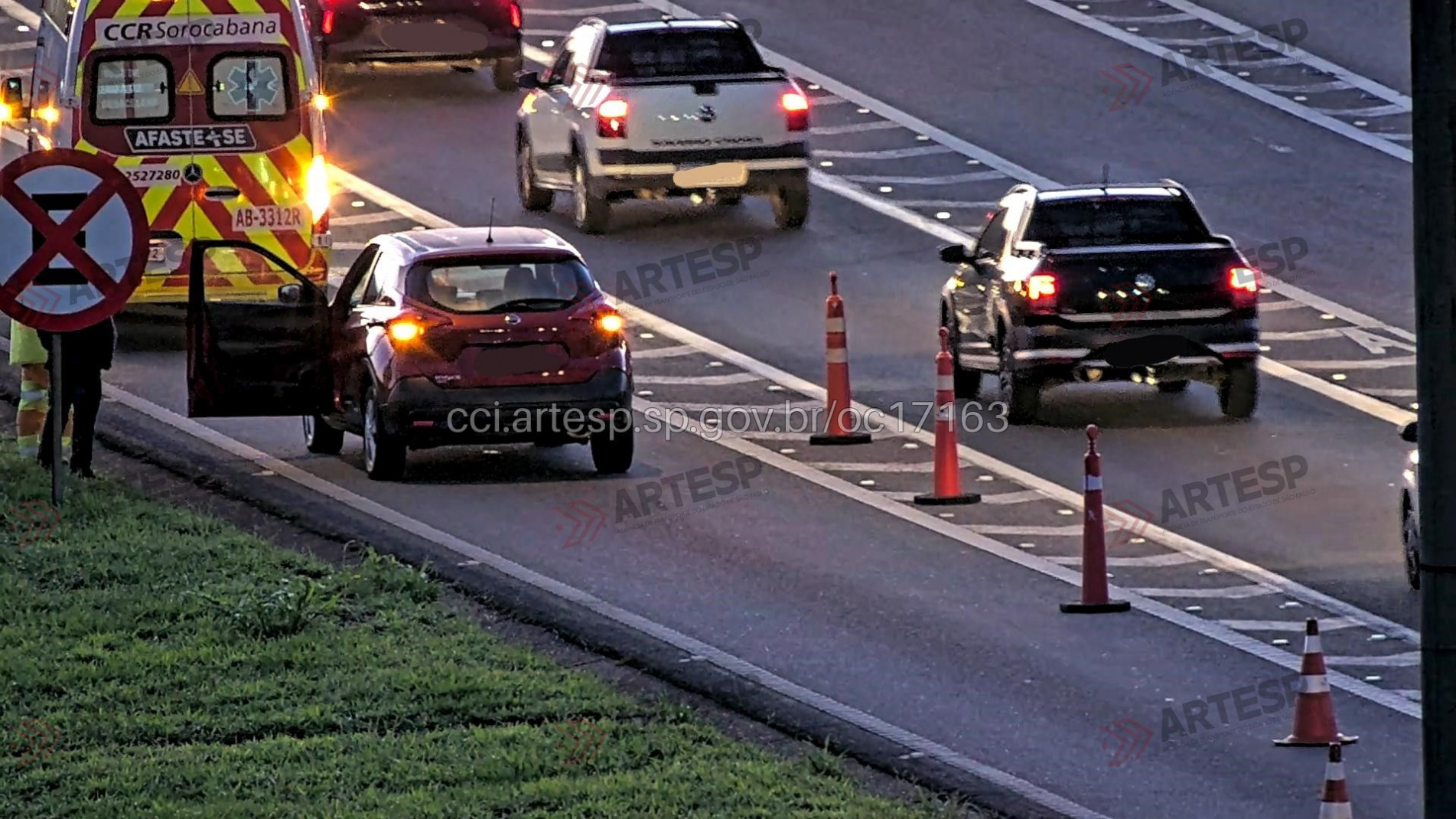 Não há congestionamento no local