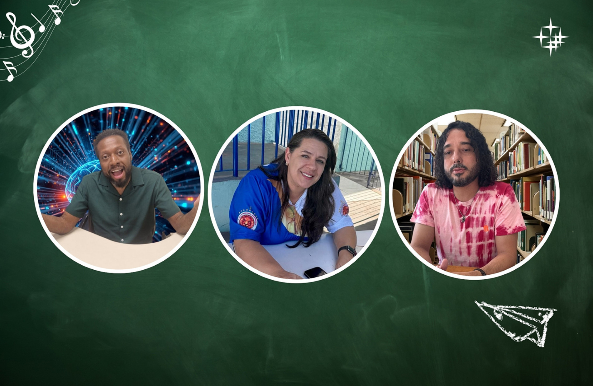 Alex, Fabiana e Ricardo inovaram suas salas de aula 