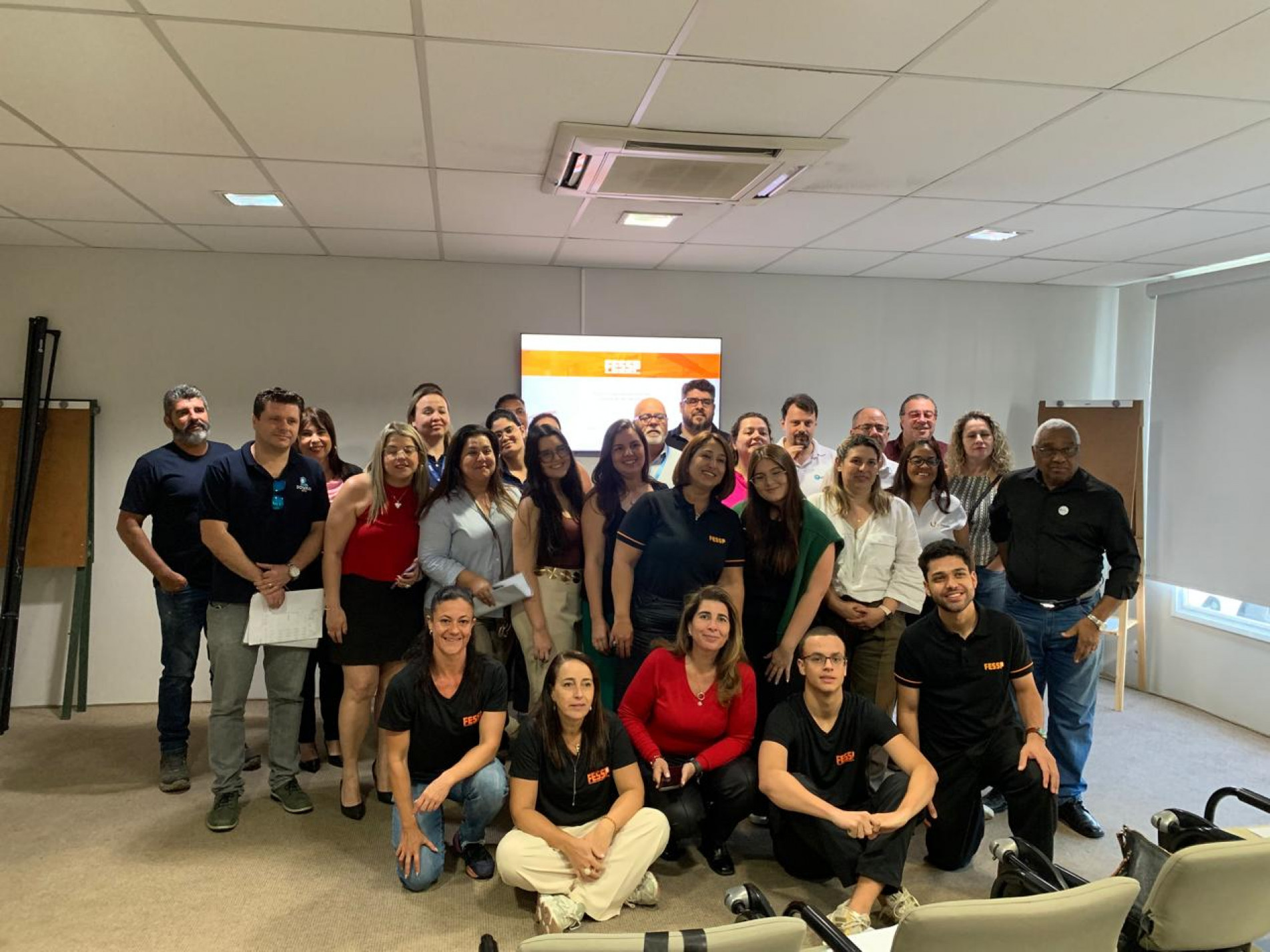 A organização da Fessp reuniu expositores, parceiros e imprensa