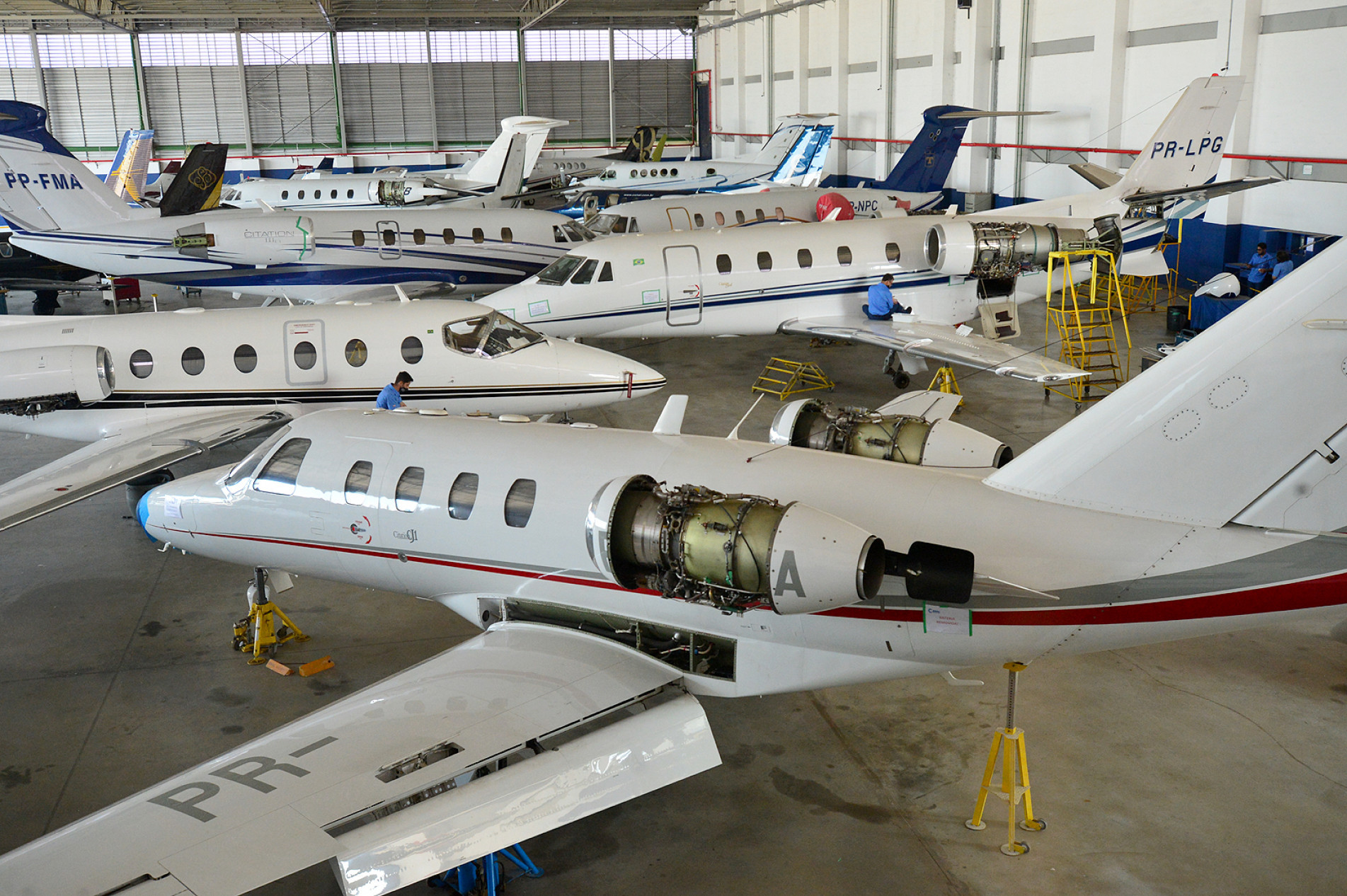 Cidade é centro de referência em manutenção de aeronaves
