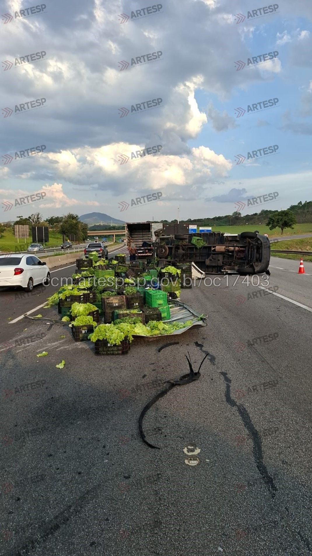 A remoção foi concluída por volta das 19h30, e a pista foi liberada na sequência.