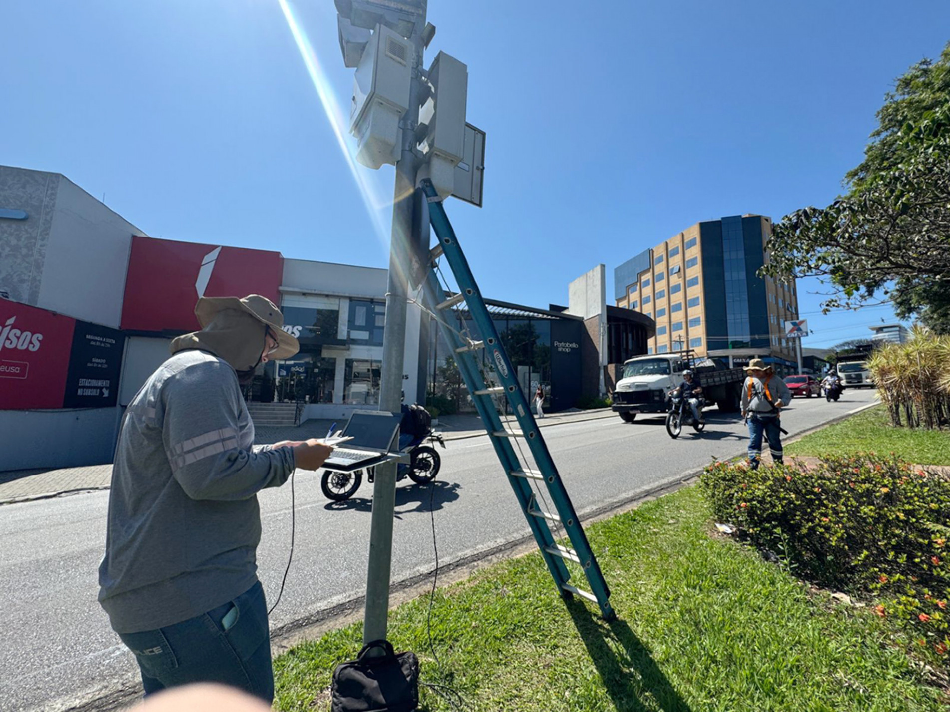 Equipe verificou três equipamentos
