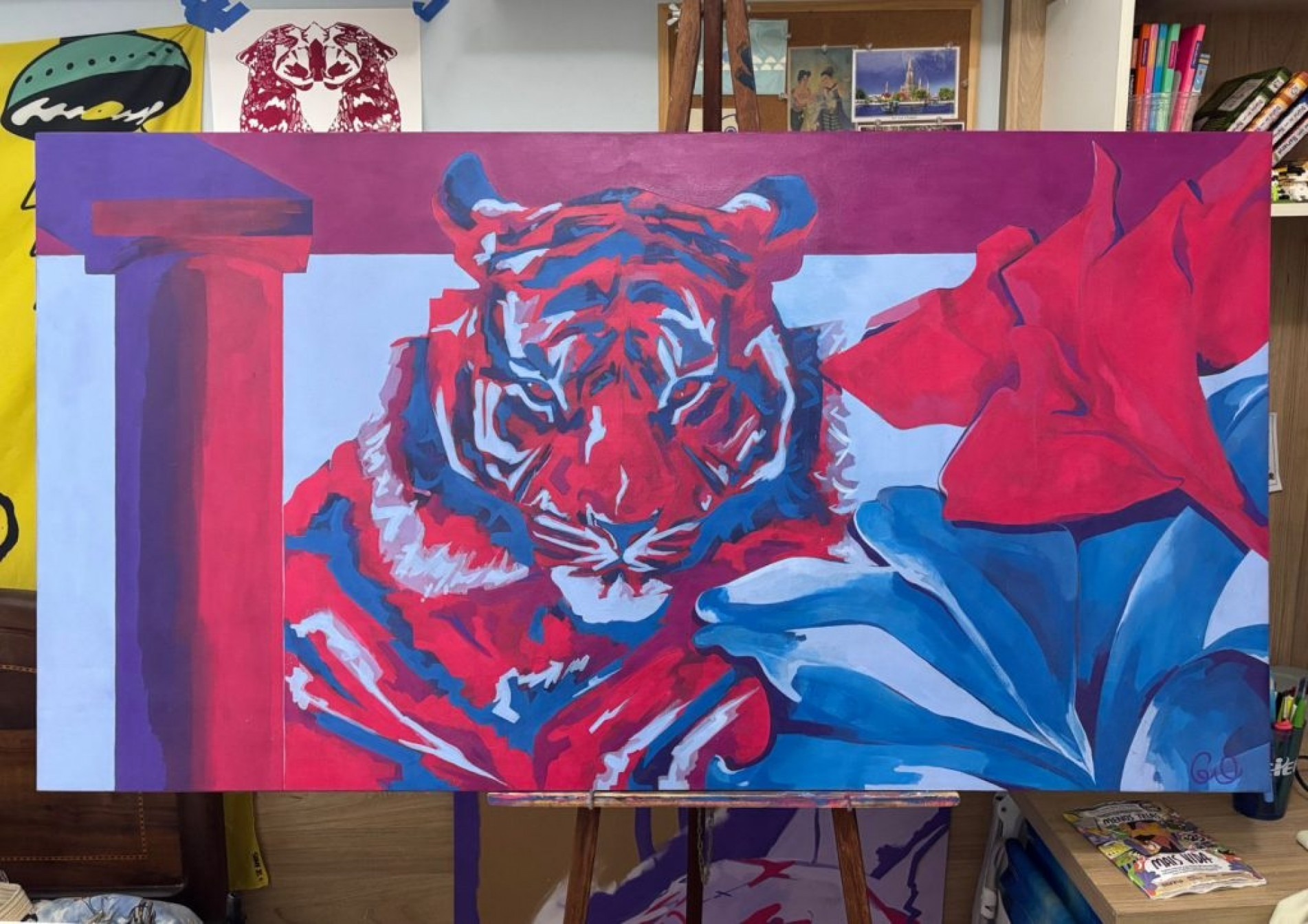 Mostra reúne pinturas desenvolvidas a partir do uso intenso da cor como elemento central de criação