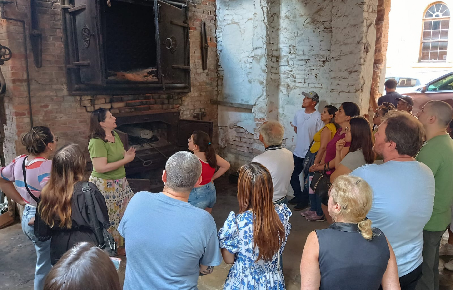 Visita guiada pelas instalações da antiga tecelagem, acontecem às 15h.