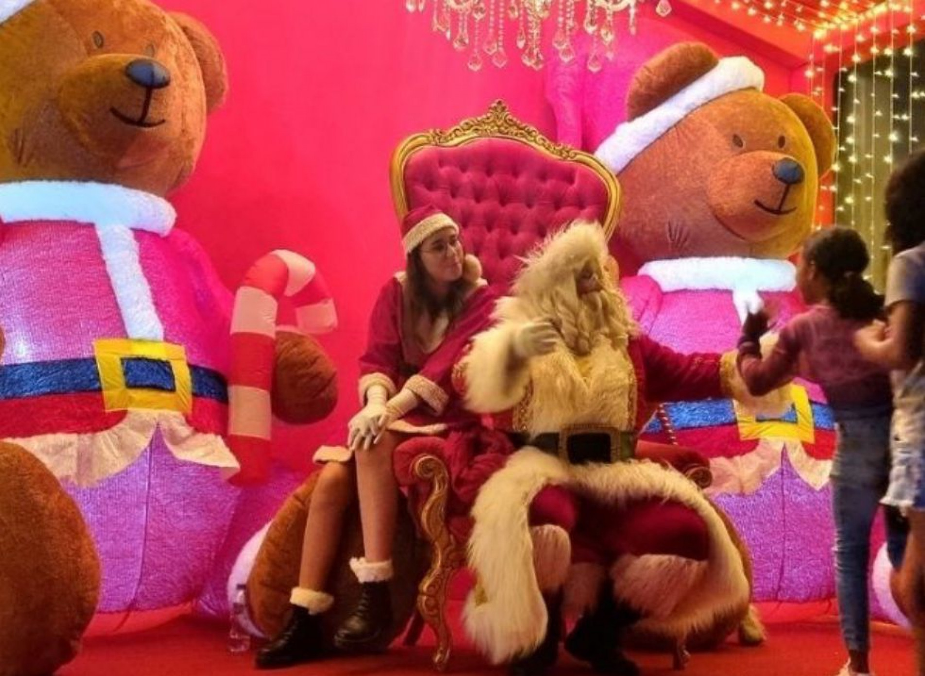 Casinha do Papai Noel também estará aberta para visitação e fotos gratuitas, das 19h30 às 23h
