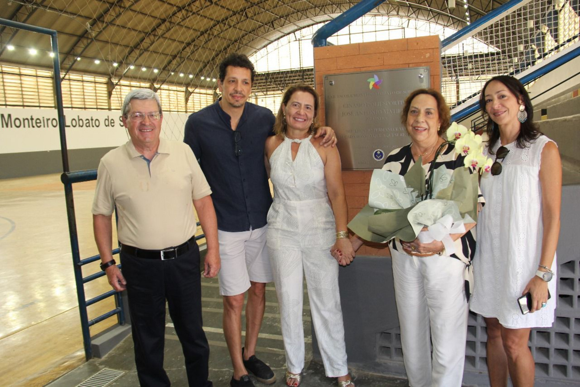 A placa em homenagem a Setinho foi descerrada em uma cerimônia que reuniu familiares e amigos