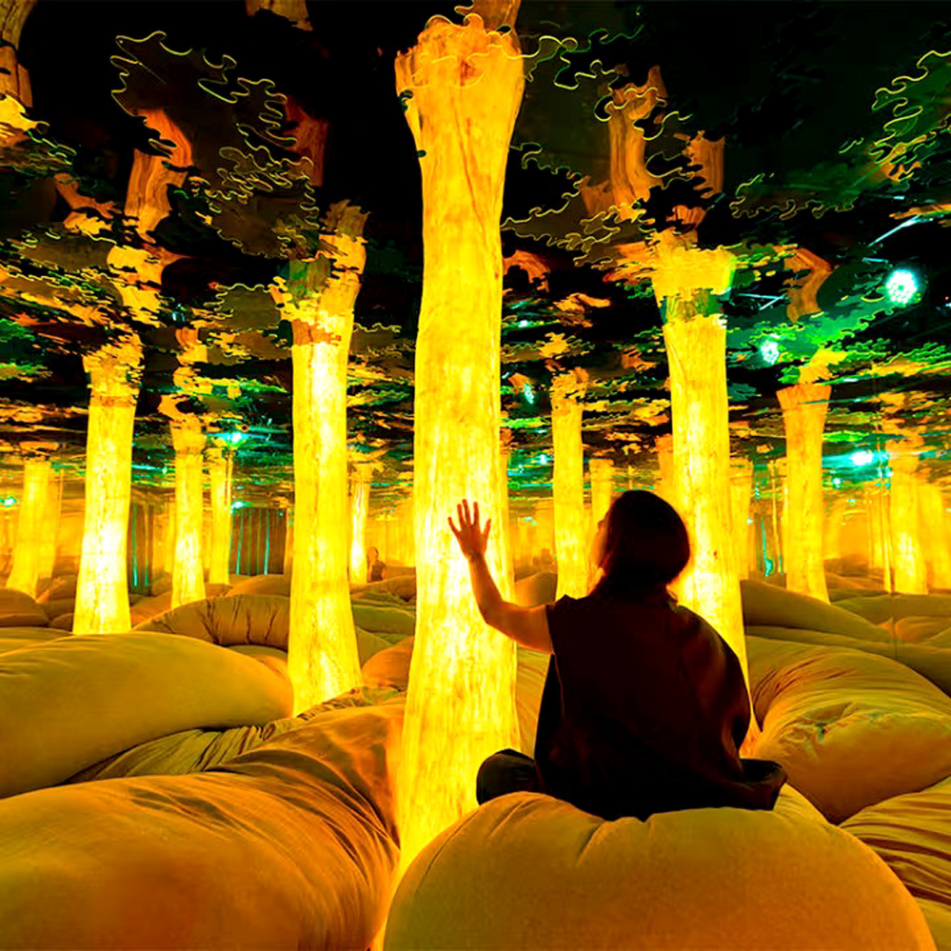 Experiência imersiva com 
nove salas lúdicas visam 
estimular os sentidos 
