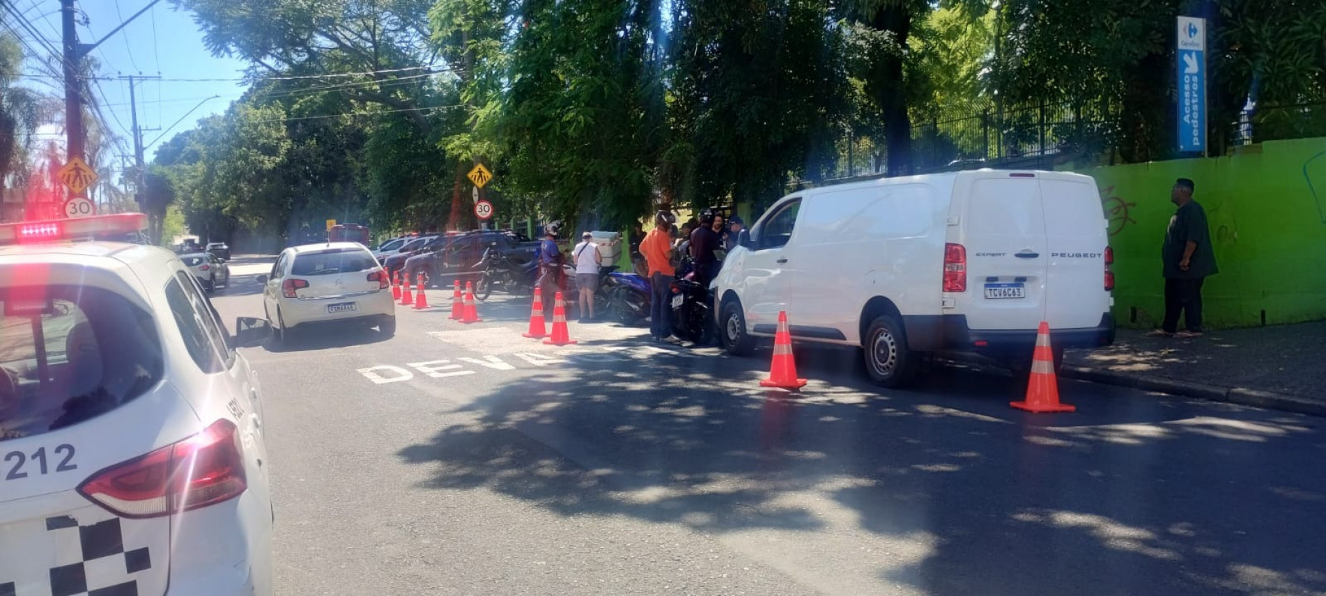 Ação aconteceu em conjunto com o Detran