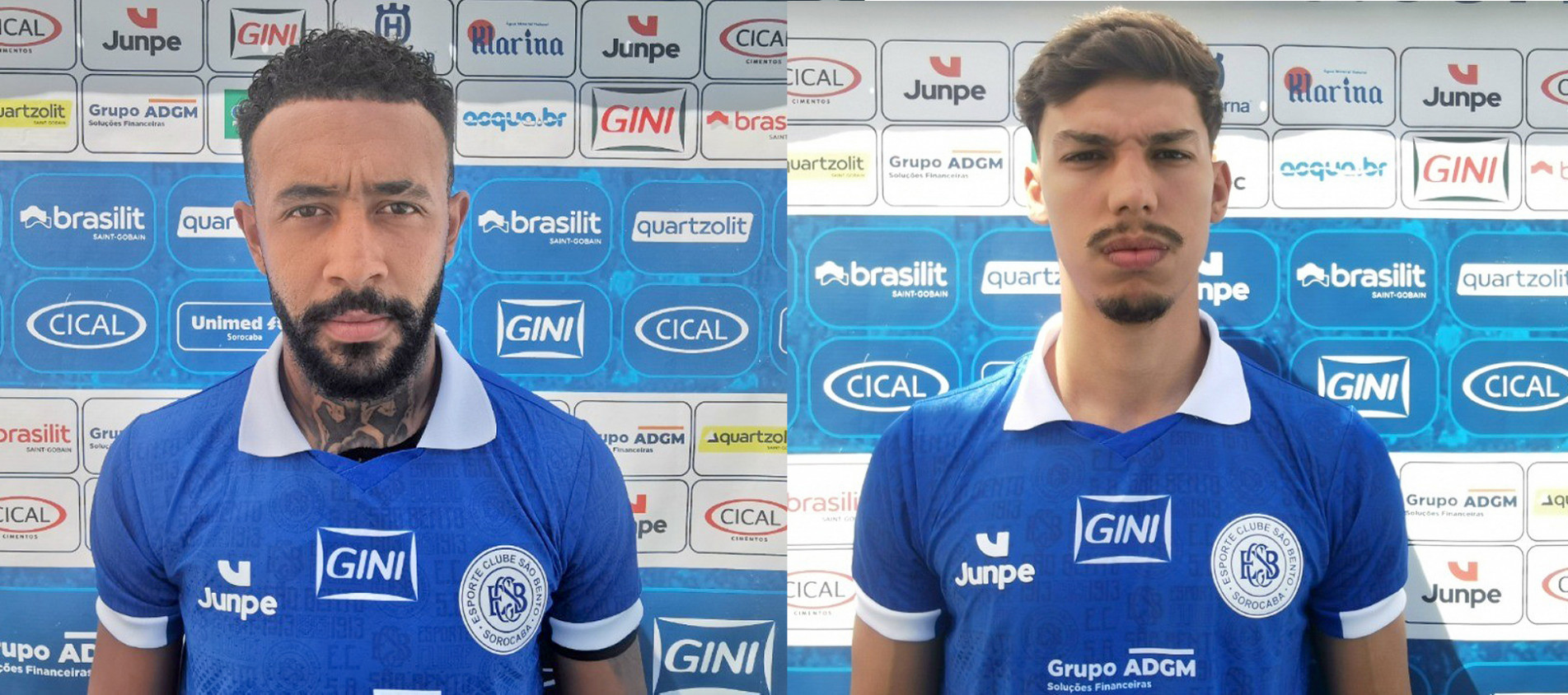 Dener Santana, atacante e Pedro Casagrande, zagueiro
