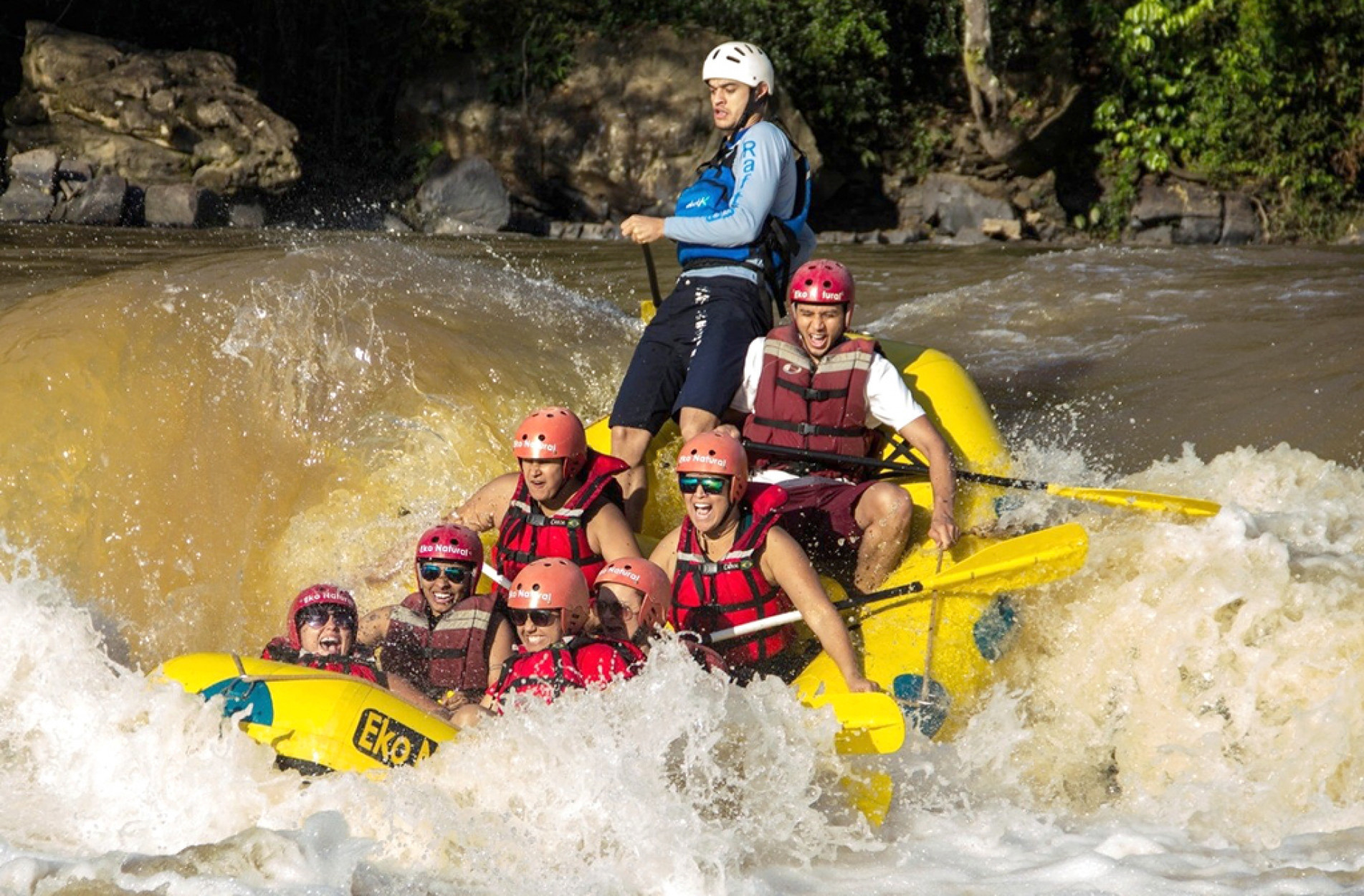 Descida tem cerca de quatro quilômetros e meio, com águas tranquilas intercaladas por corredeiras de nível médio
