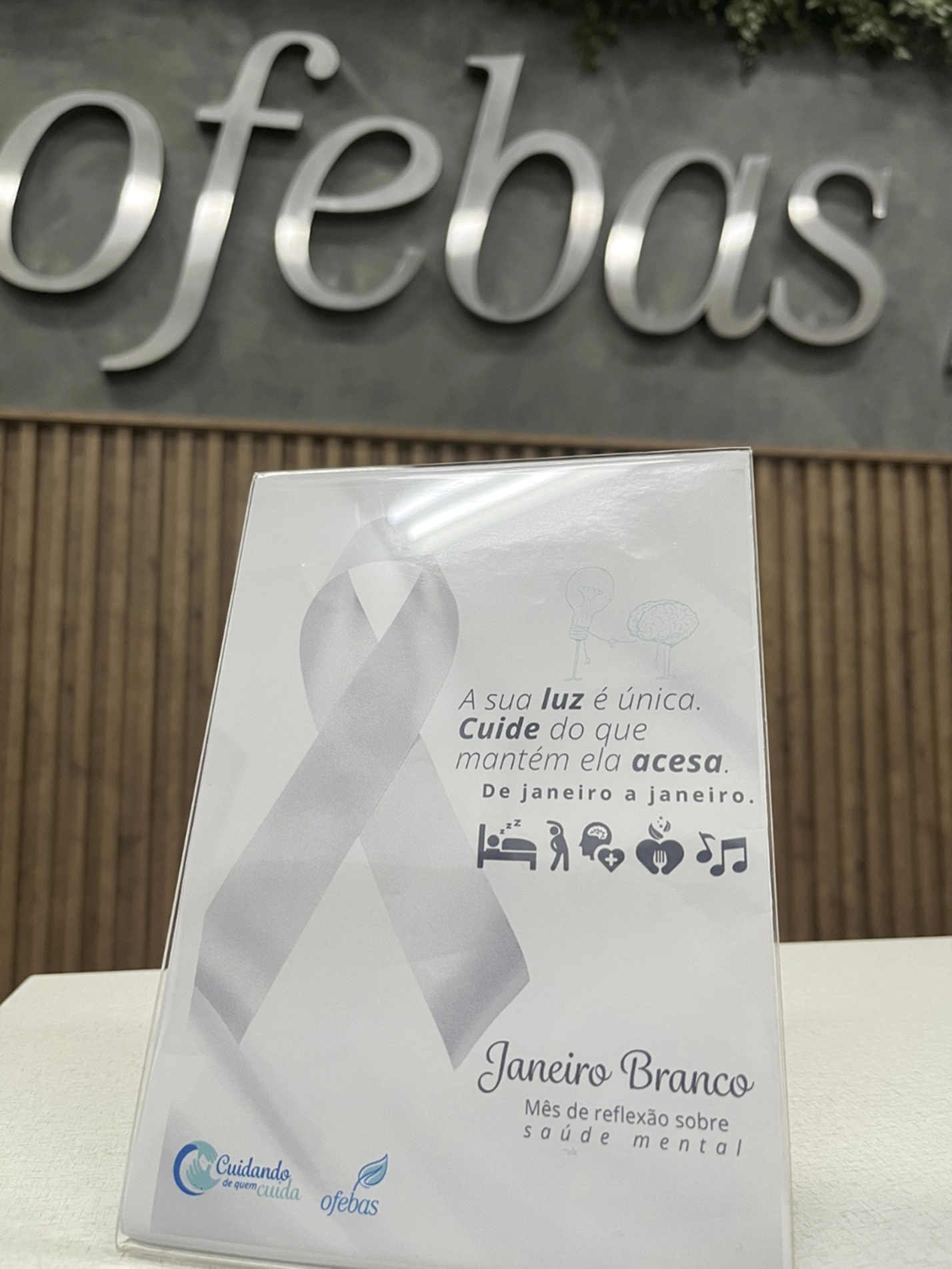 Saúde mental é um dos pilares da Ofebas, presente no acolhimento de famílias, colaboradores e da comunidade
