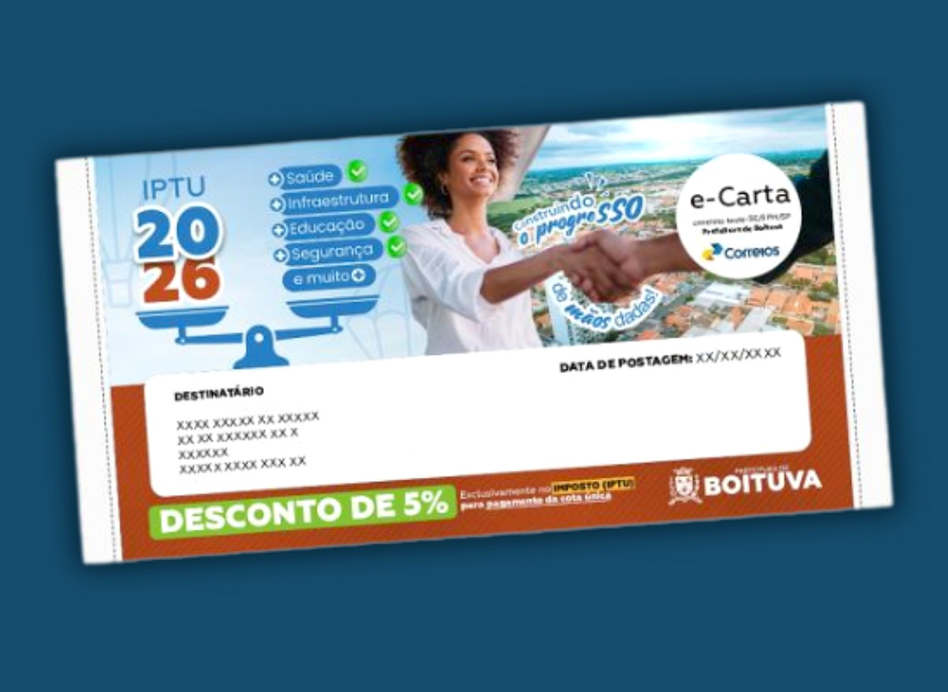 Informações sobre carnês e ressarcimentos serão divulgadas pelos canais oficiais
