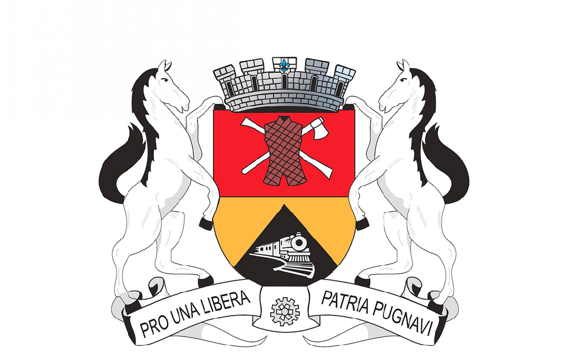 Nova bandeira inseriu cavalos e 5 torres
