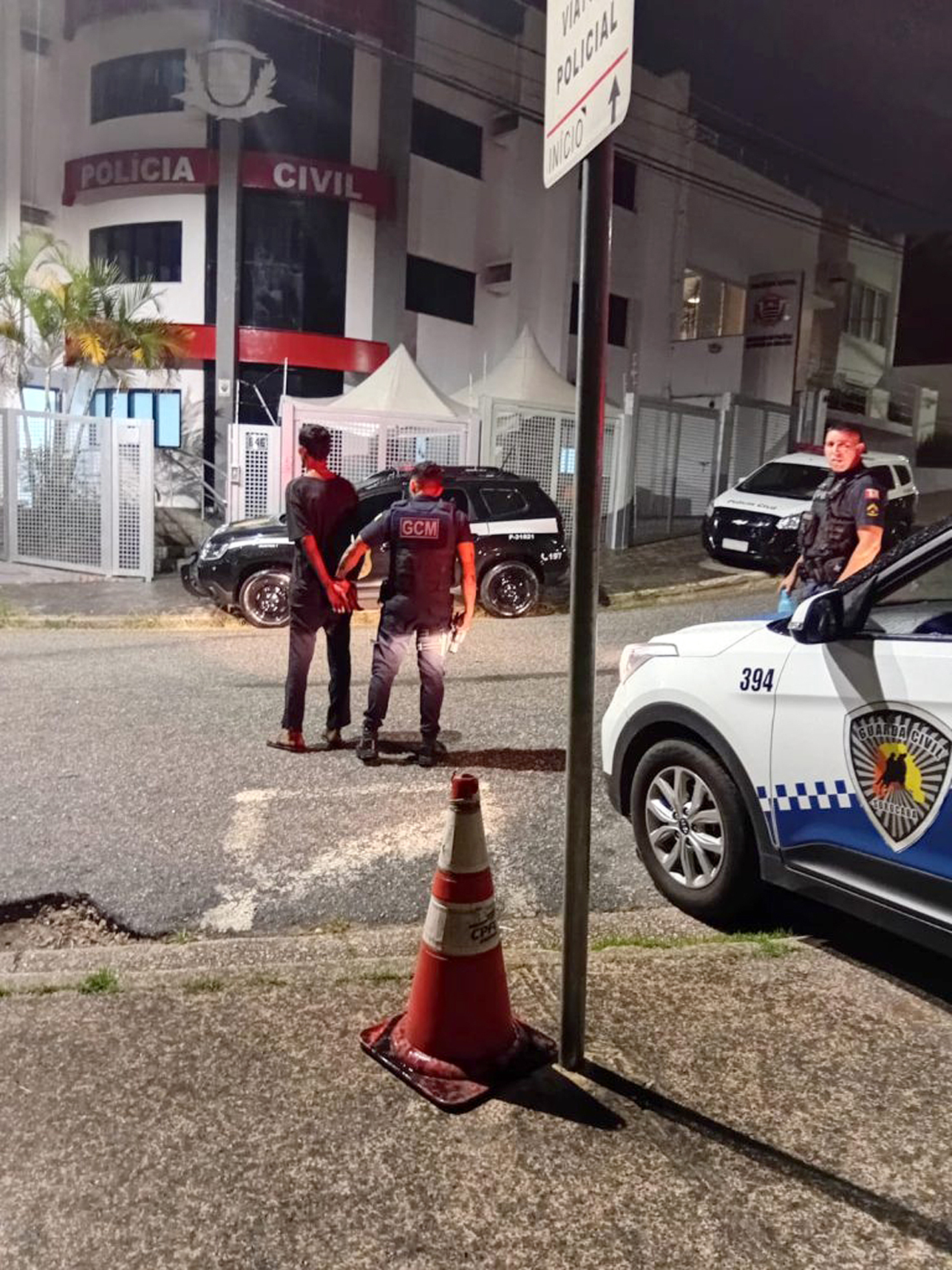 Houve registro de boletim de ocorrência 
de ameaça, mas homem foi liberado
