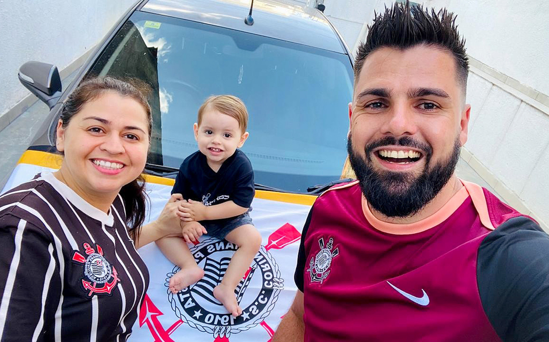Deijman Paixão e a família: tipo 
de partida que o Timão gosta

