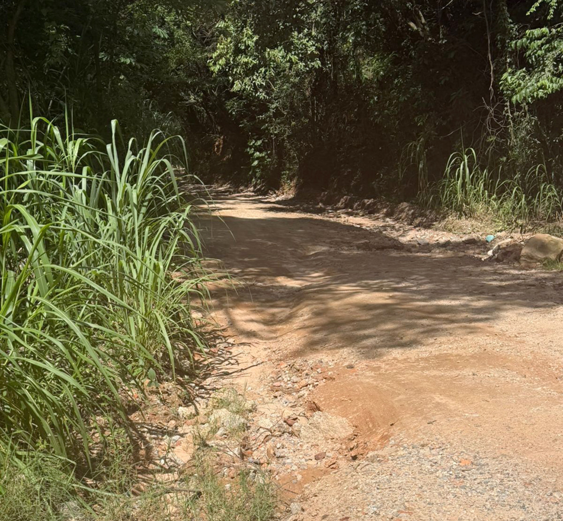 Estradas internas do bairro sofrem prejuízos causados pela chuva e pelo abandono

