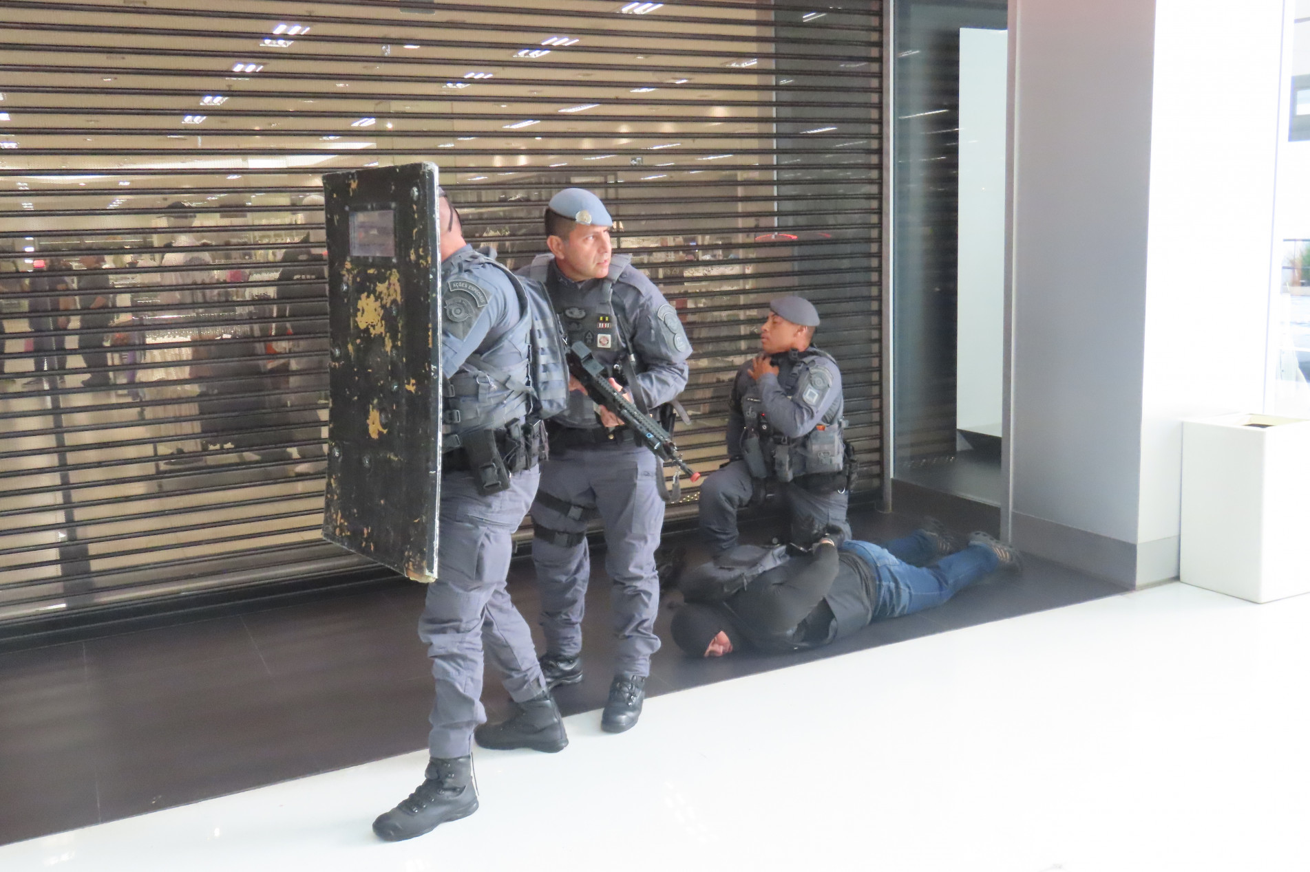 O treinamento também avaliou o tempo de resposta das equipes