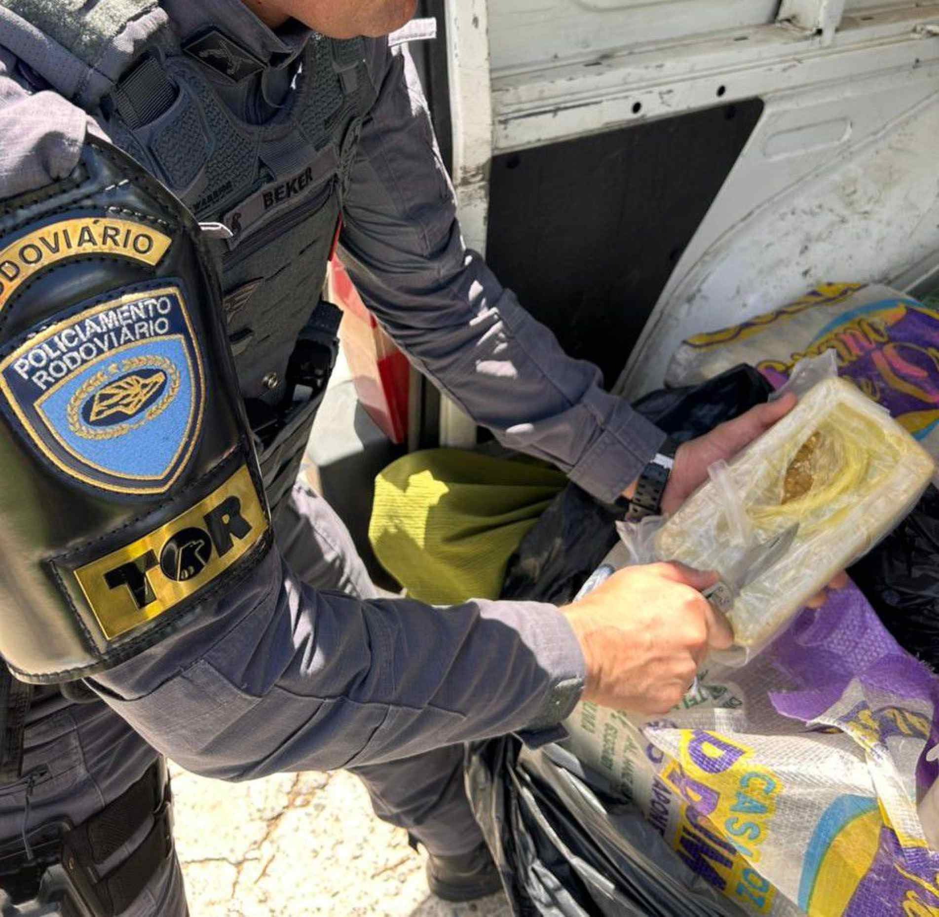 A droga foi encaminhada à sede da Polícia Federal, em Bauru