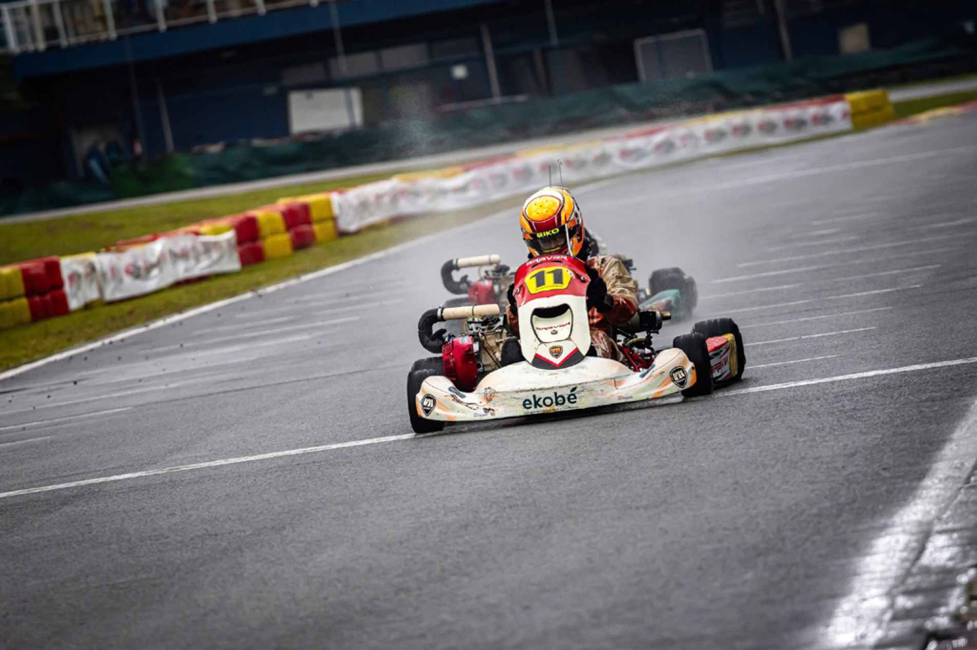 Na categoria F4 júnior, João Francisco largou na terceira fila do grid em um pelotão com 32 karts
