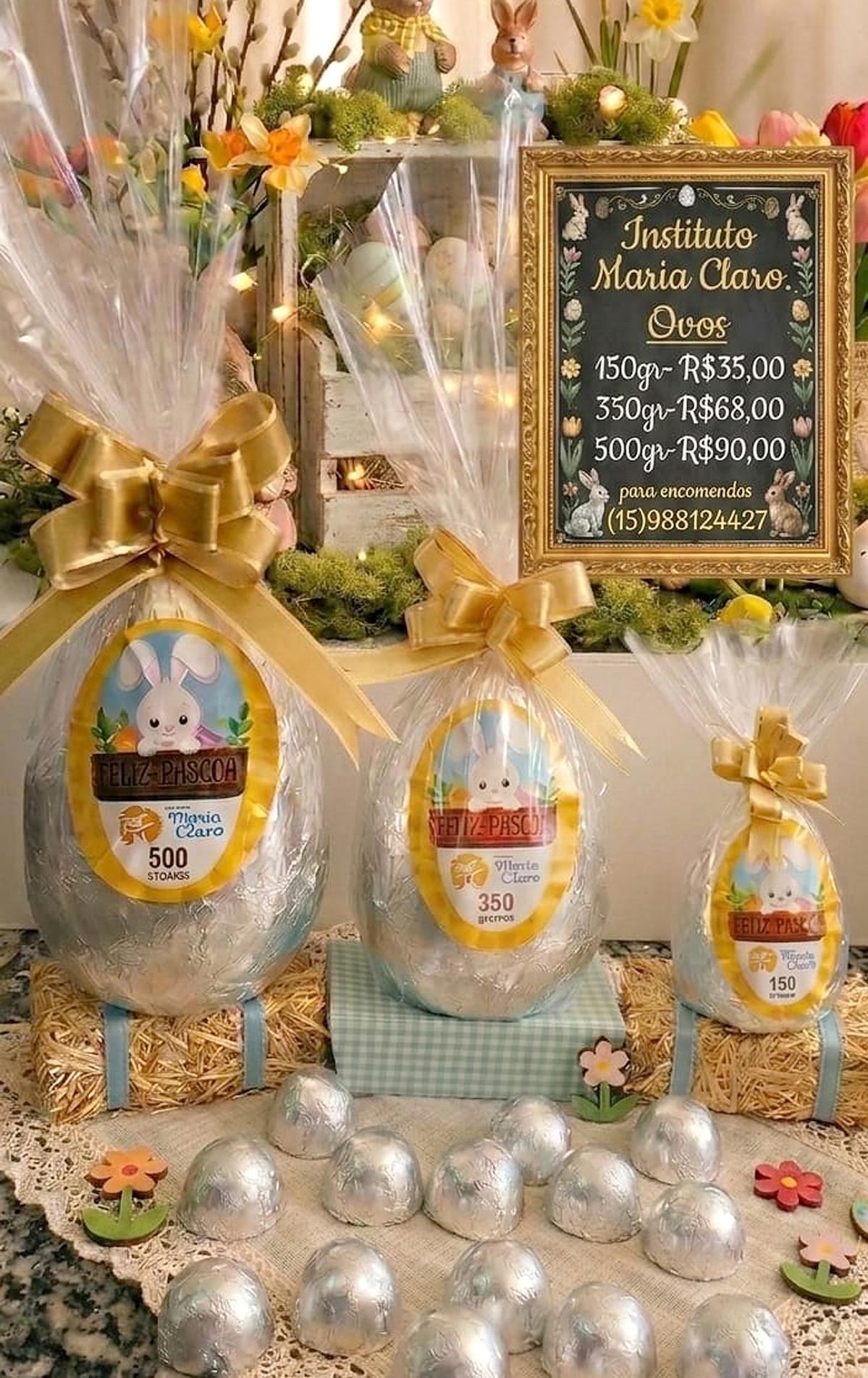 Campanha mobiliza voluntários na produção de 
chocolates para apoiar atividades do instituto
