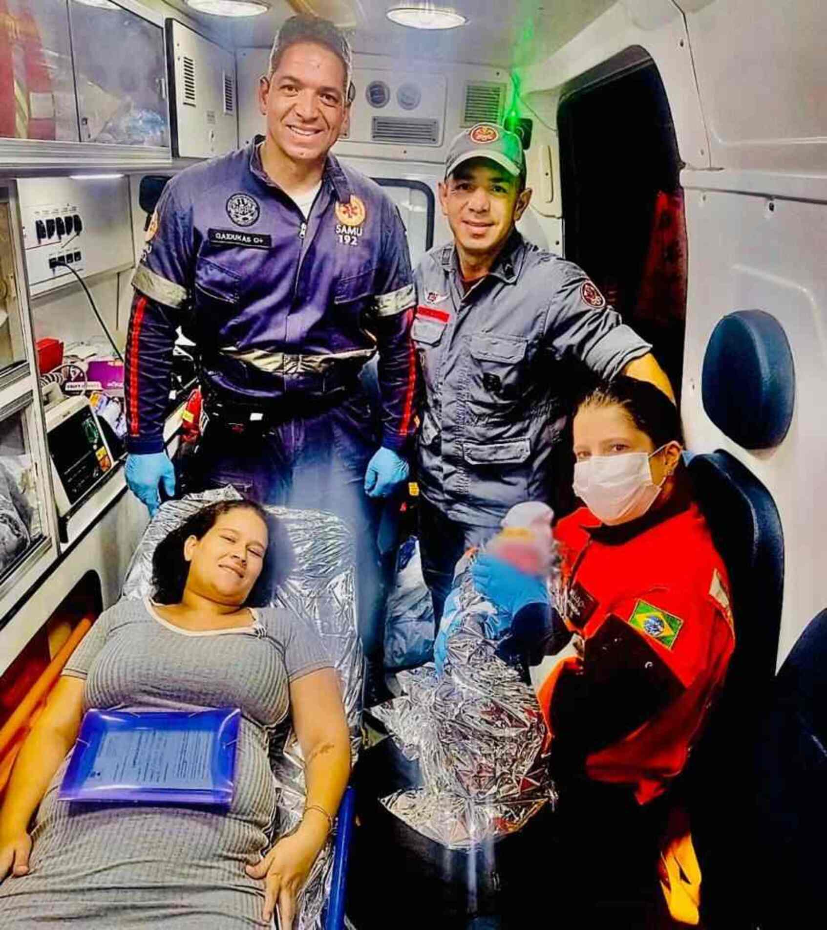 Gestante em trabalho de parto é socorrida pelo Samu