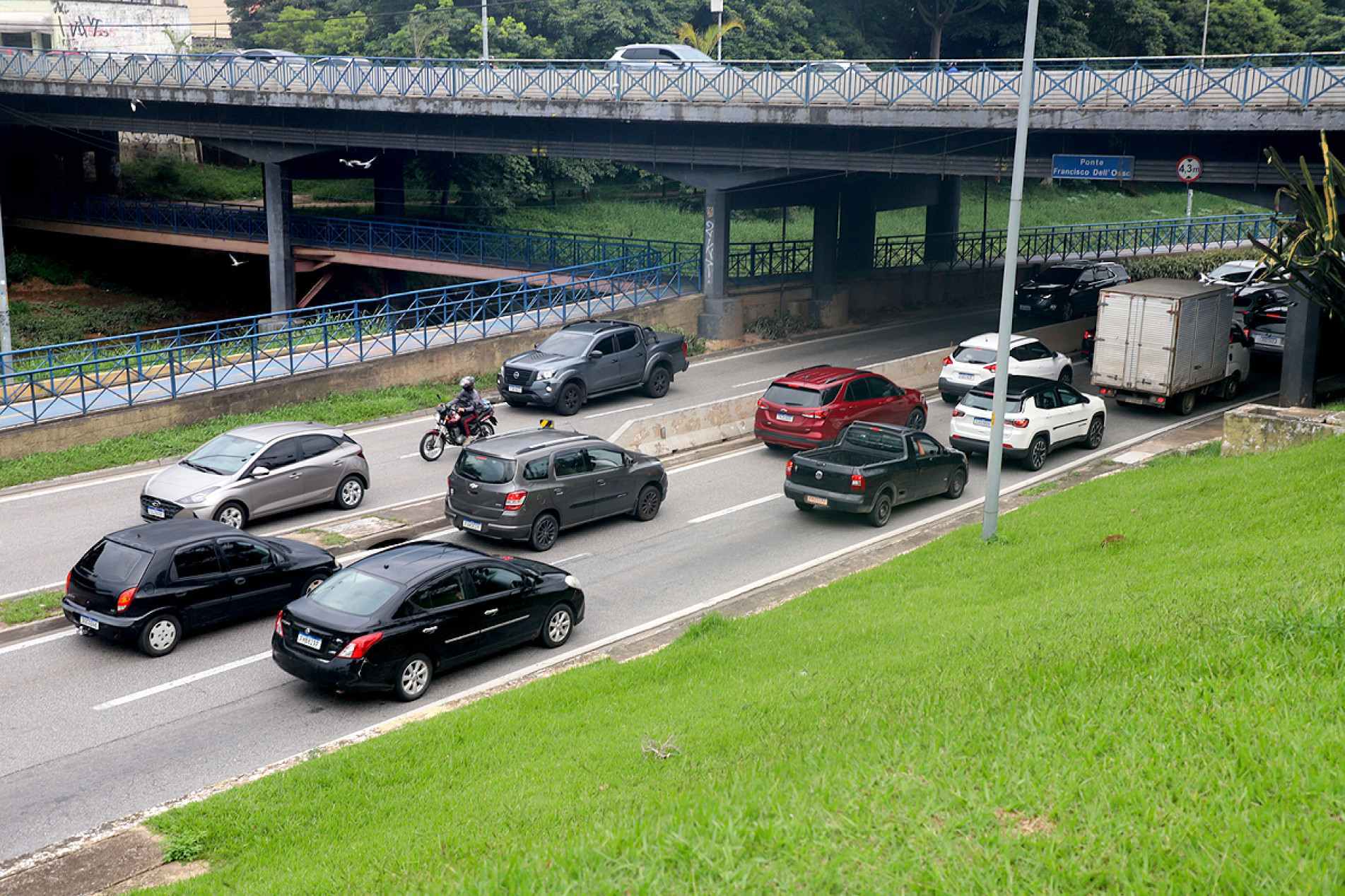 Avenida Dom Aguirre tem saturação de veículos e morosidade nos horários de pico 
