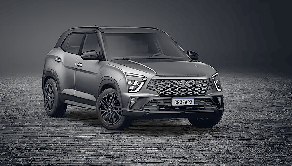 Considerado um crossover, o Creta combina uma plataforma de carro de passeio com atributos de veículos off-road
