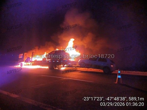 Ainda não há informações da causa do incêndio