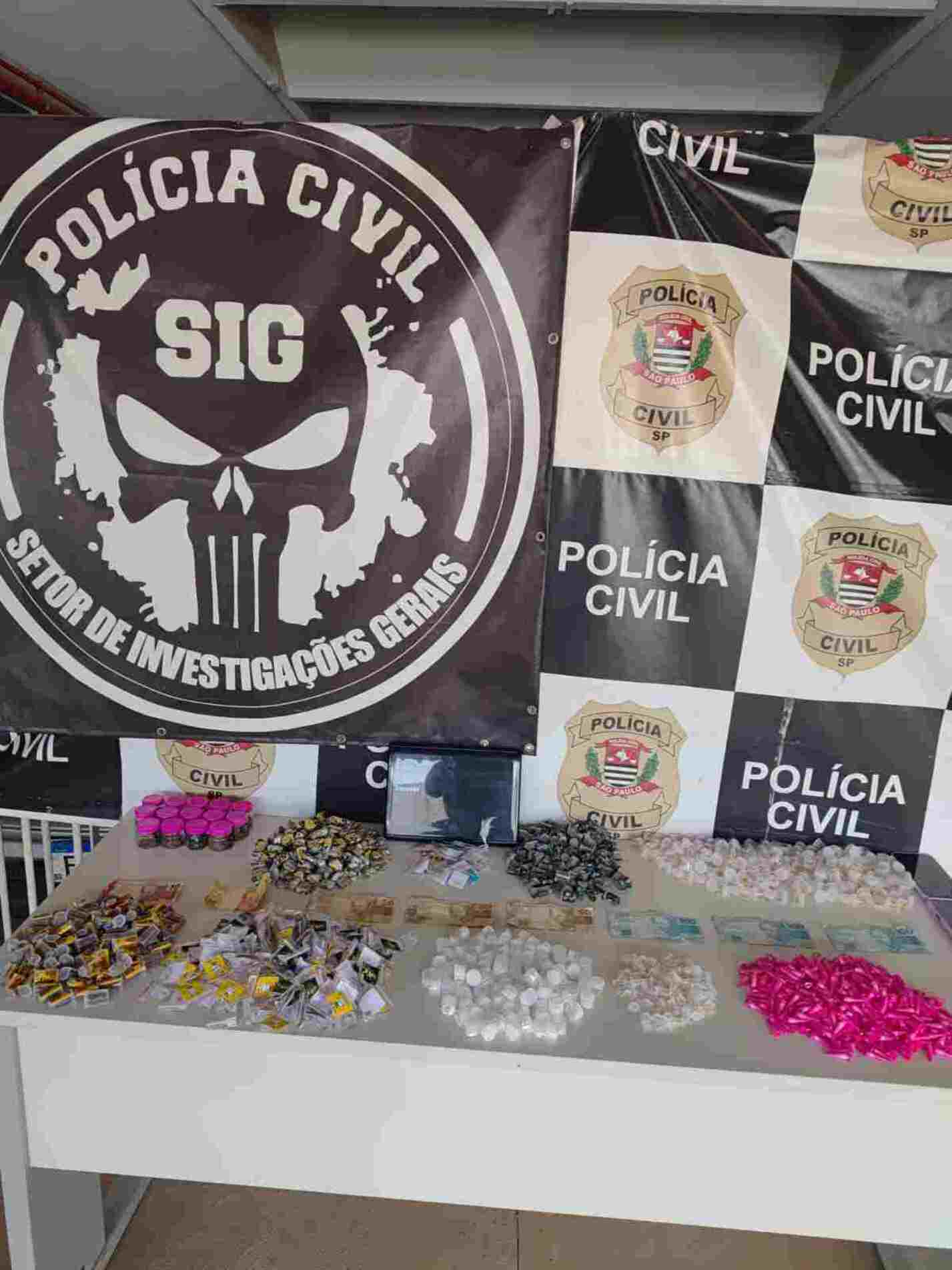 Operação Hidra apreende 1442 porções de drogas e prende suspeitos em Tatuí